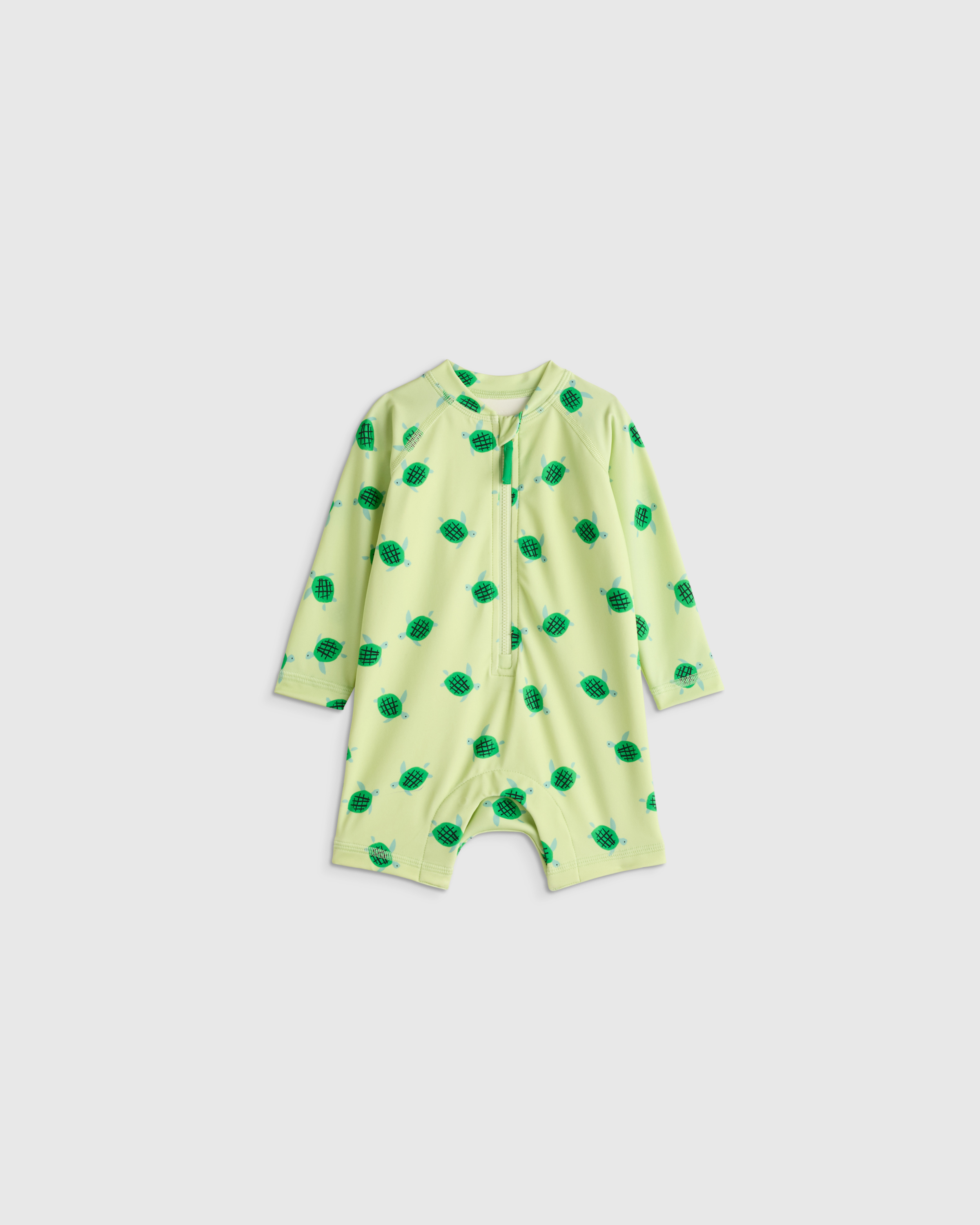 Long Sleeve Zip-Up Rash Guard One-Piece - Baby - thumbnail 4