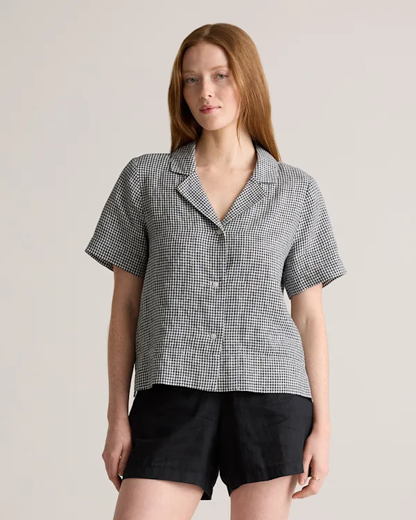 100% European Linen Short Sleeve Shirt