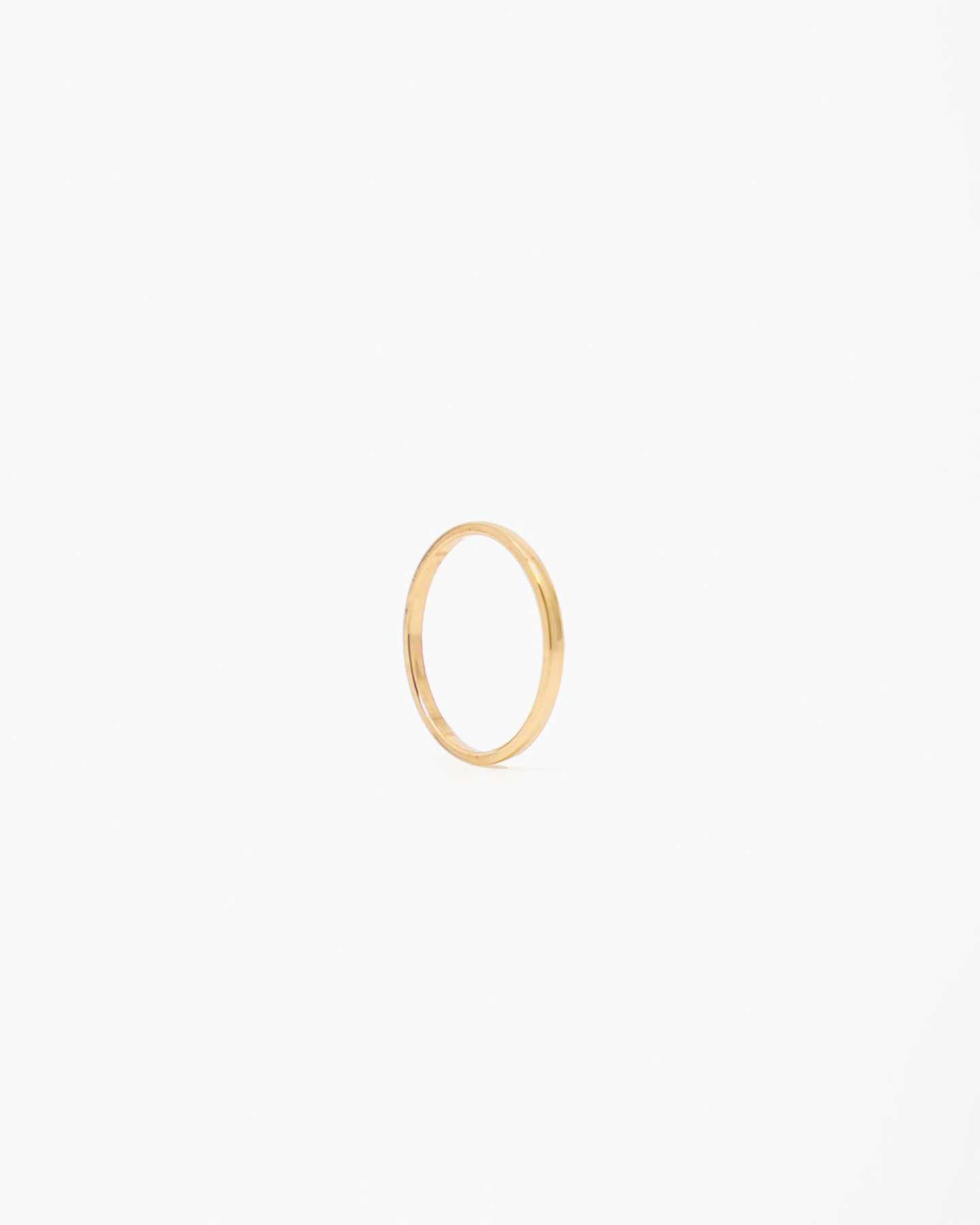 yellow gold stacking ring