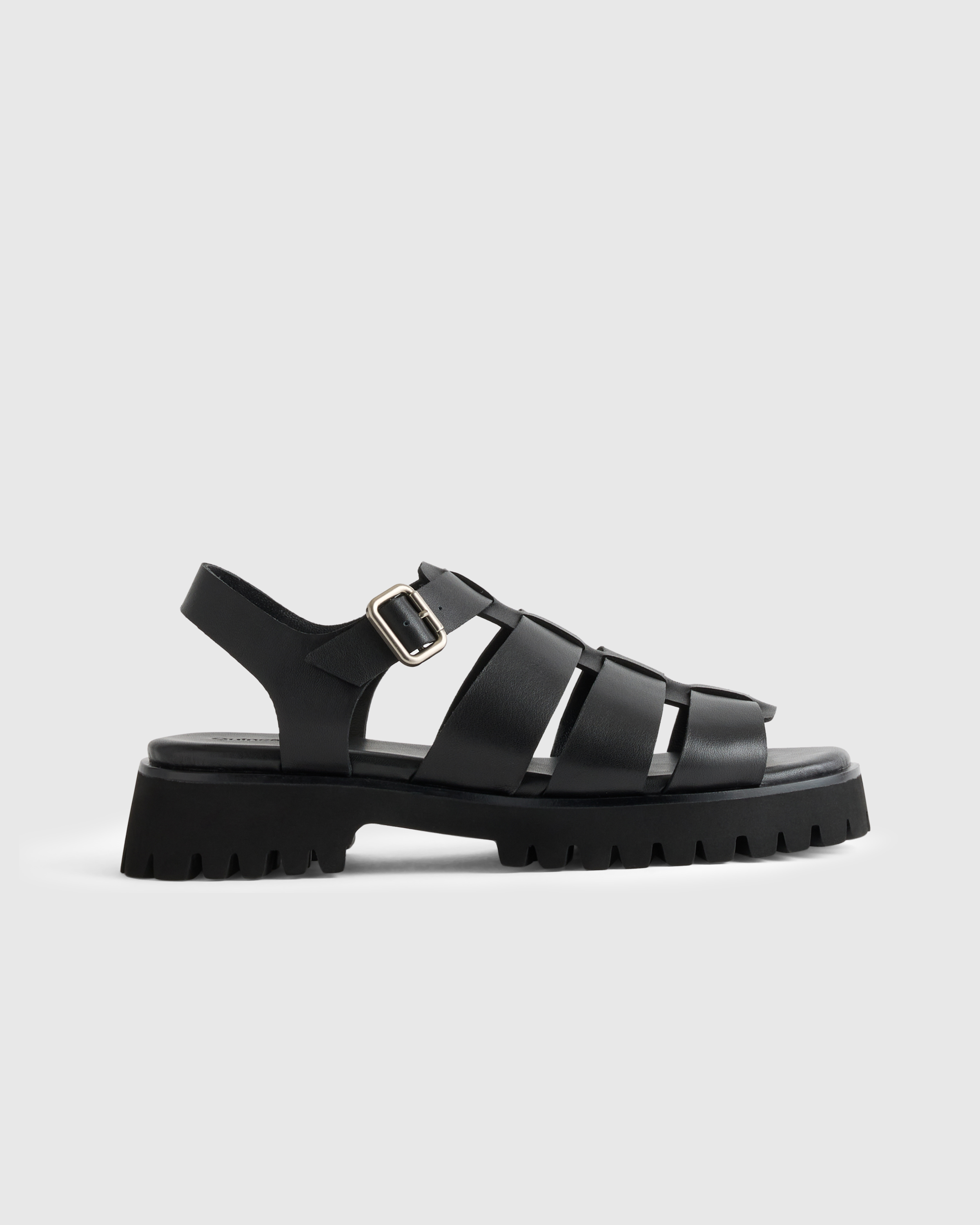 Italian Leather Lug Sole Fisherman Sandal