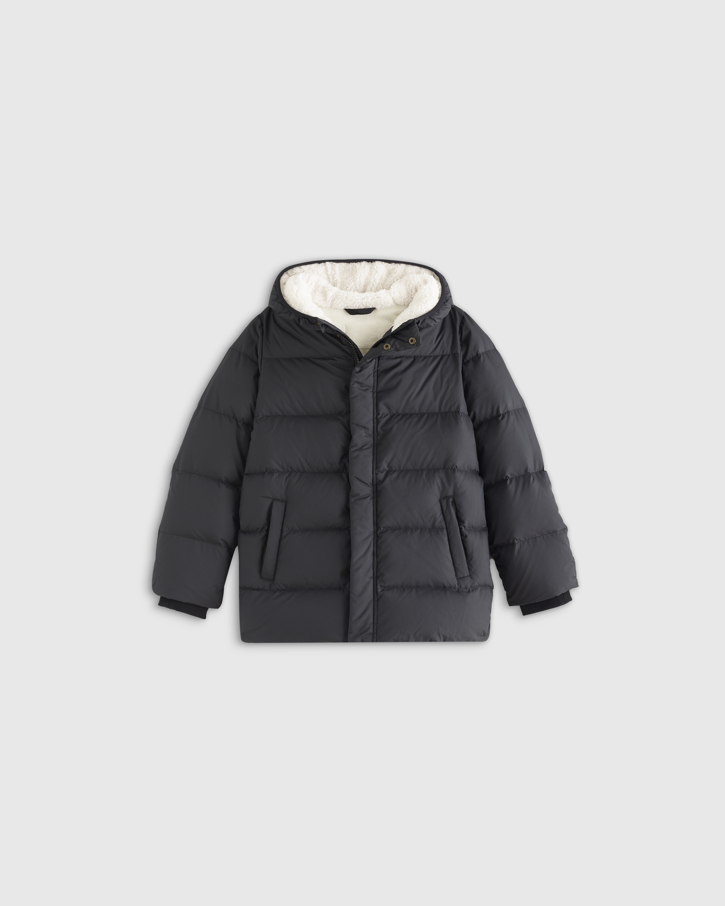 Shop Quince Heavyweight Down Puffer Coat In Black