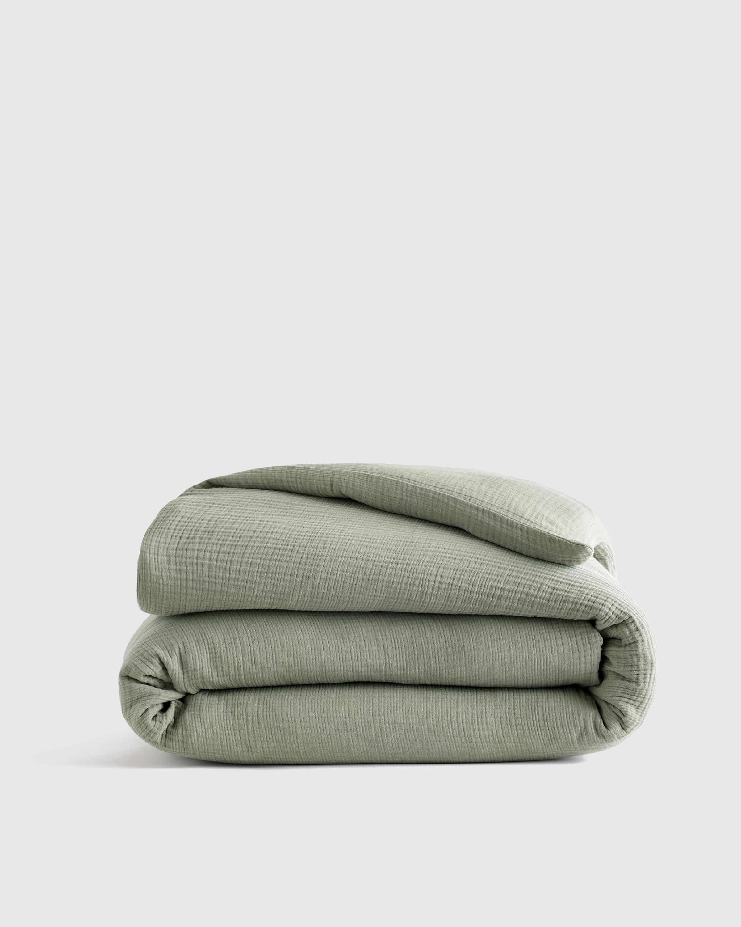 Organic Cotton Gauze Duvet Cover - Terracotta
