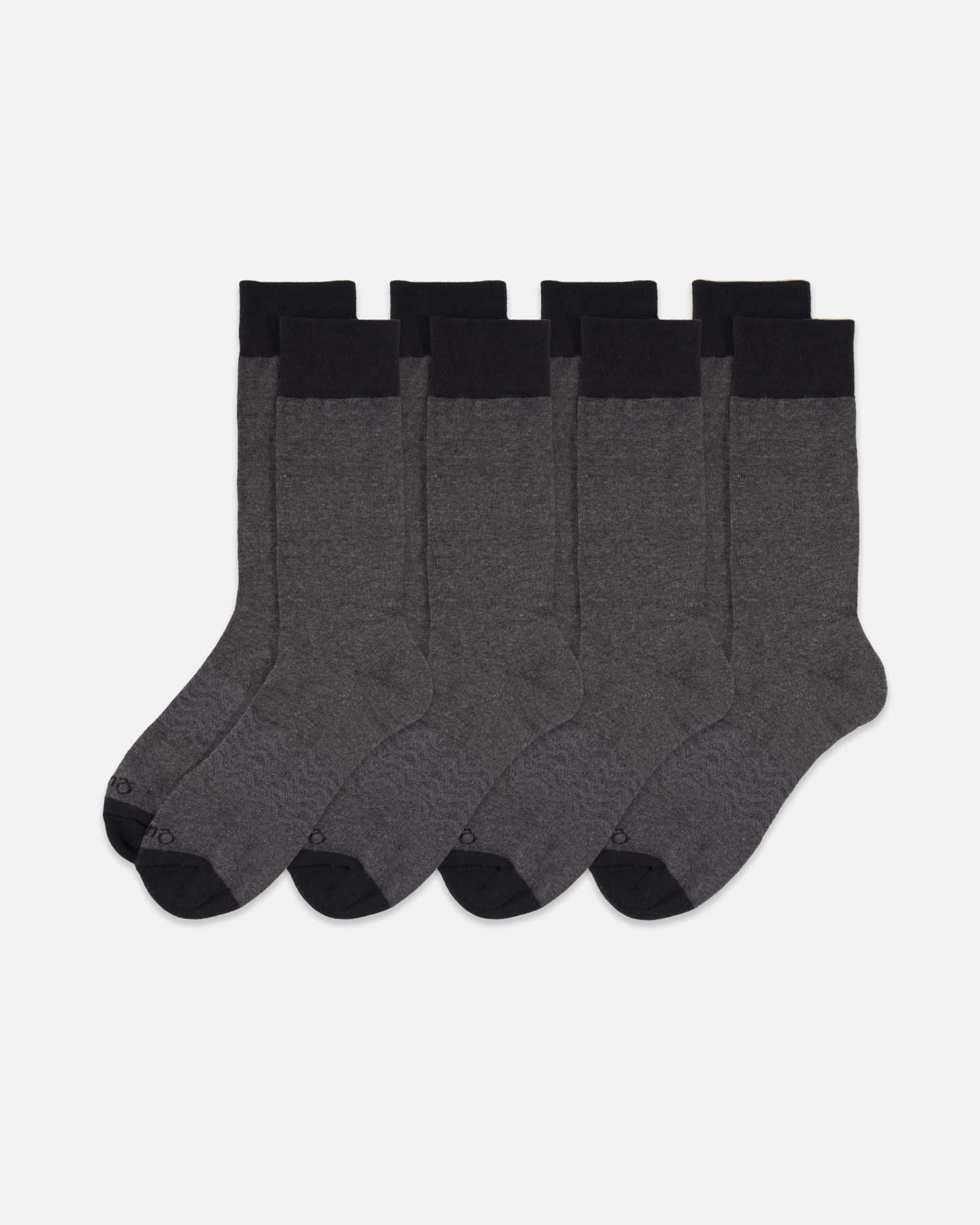 Organic Cotton Dress Socks (4-Pack) - Charcoal