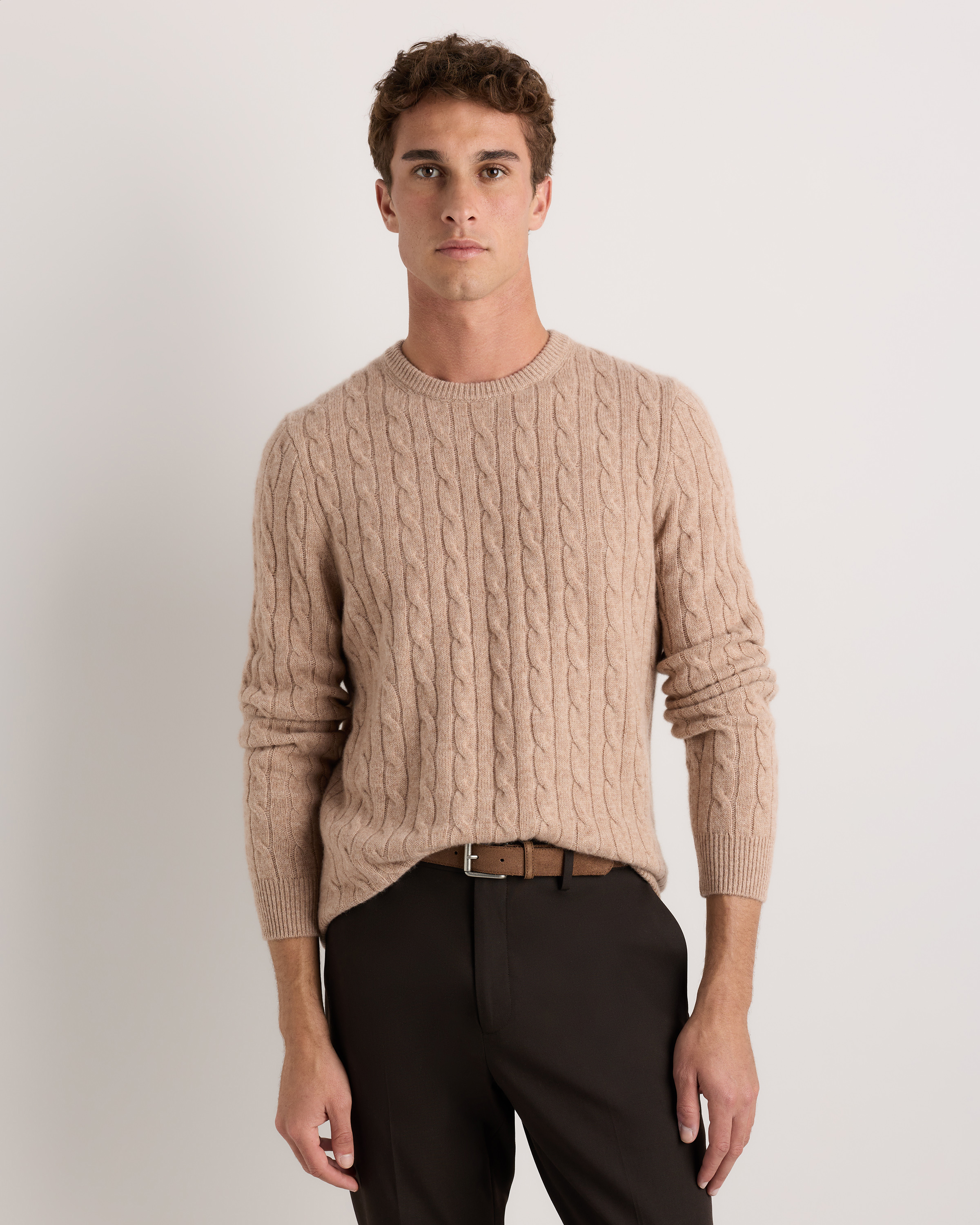 Pull Homme DEVEAUX Gris 100% Cachemire Taille 2 - Occasion Très Bon état (léger Pilling)