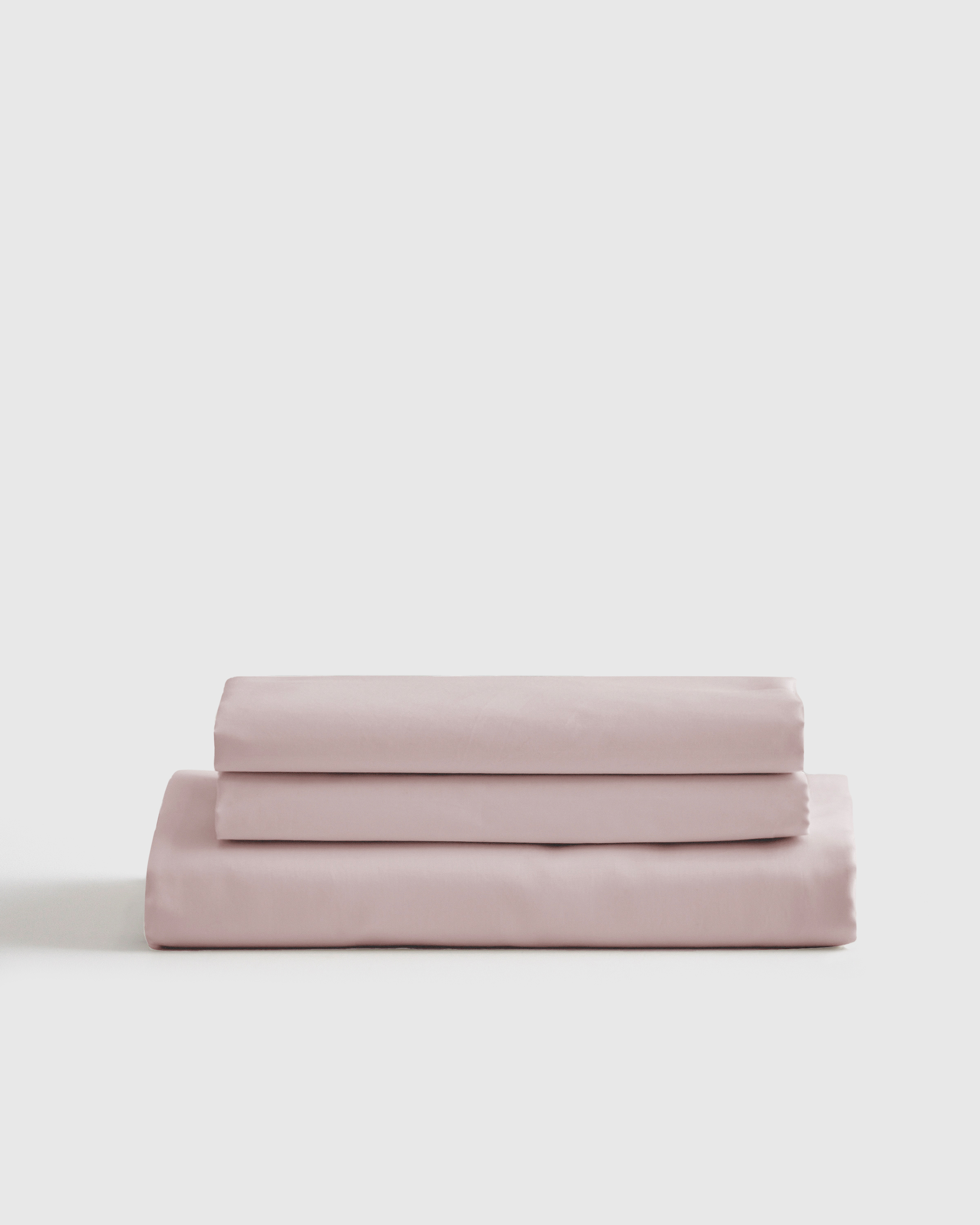 Shop Quince Luxury Organic Sateen Fitted Sheet Set In Soft Blush