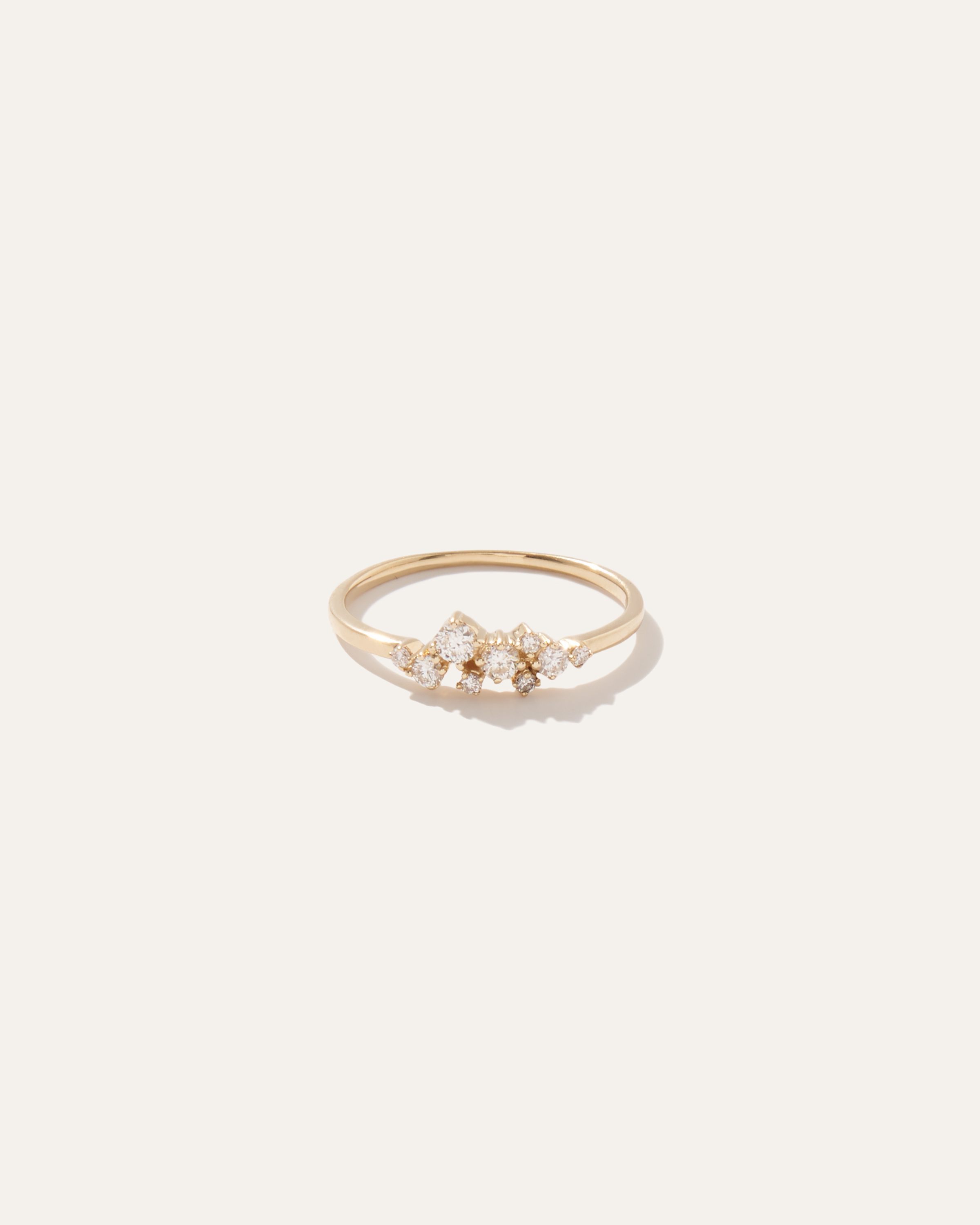 Quince Women's 14k Gold Diamond Scatter Ring In Yellow Gold