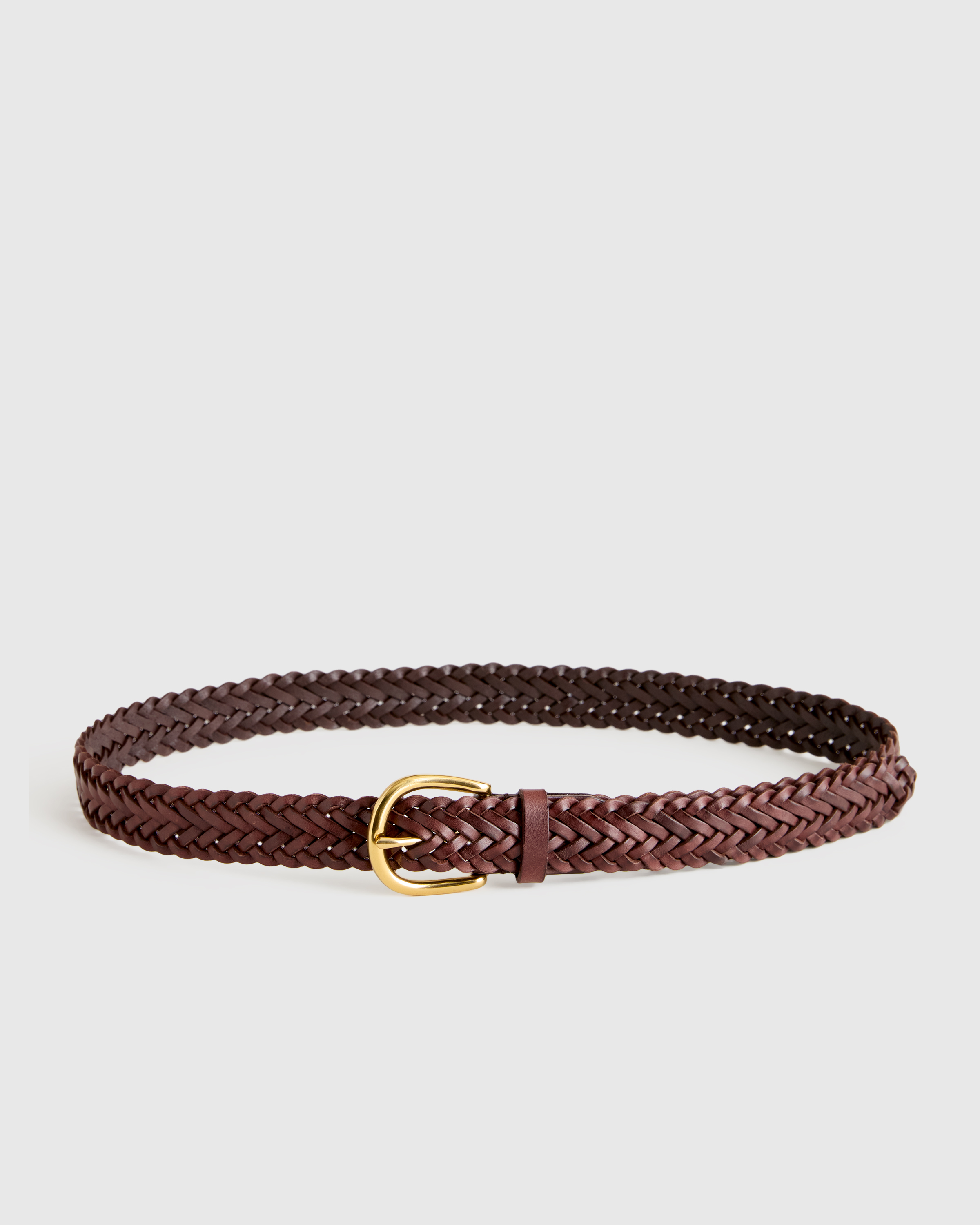 Josie European Leather Braided Belt