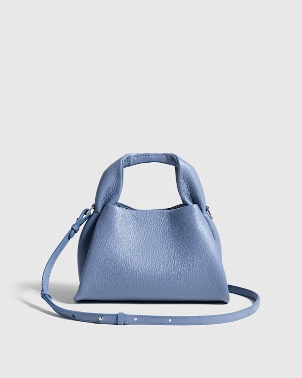 Italian Leather Trapeze Crossbody