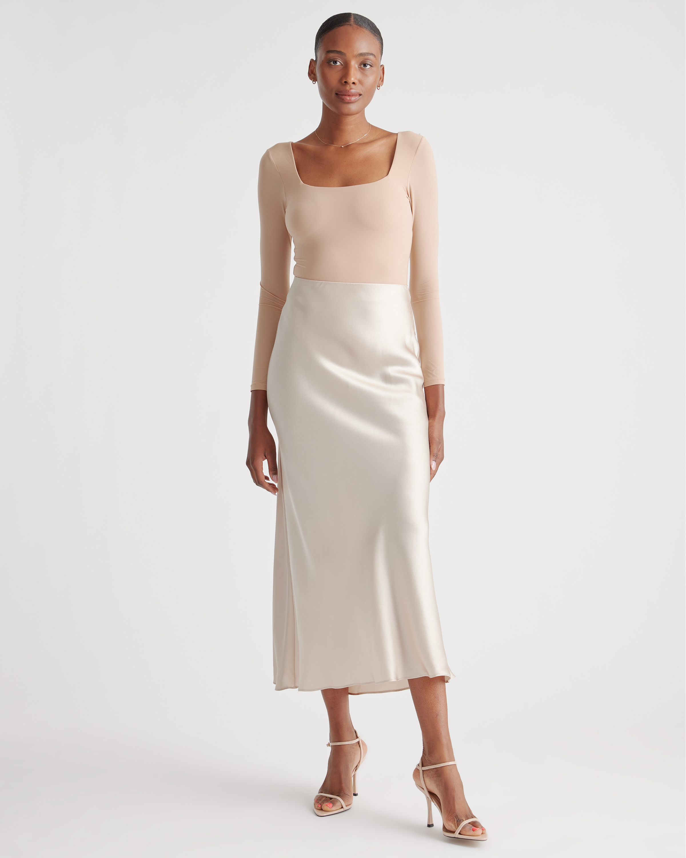 100% Washable Silk Maxi Skirt - thumbnail 5