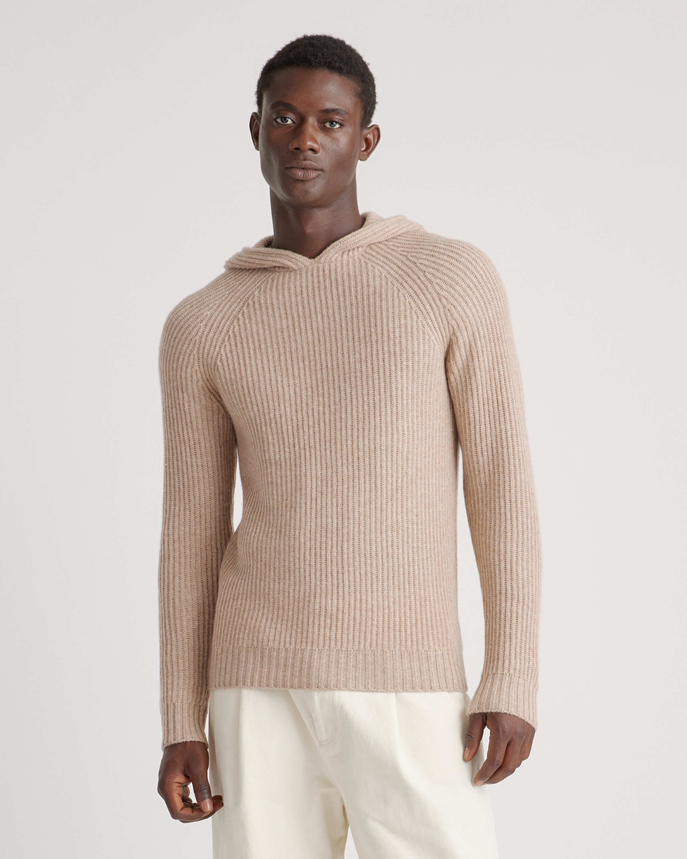 Mongolian Cashmere Waffle Sweatshirt