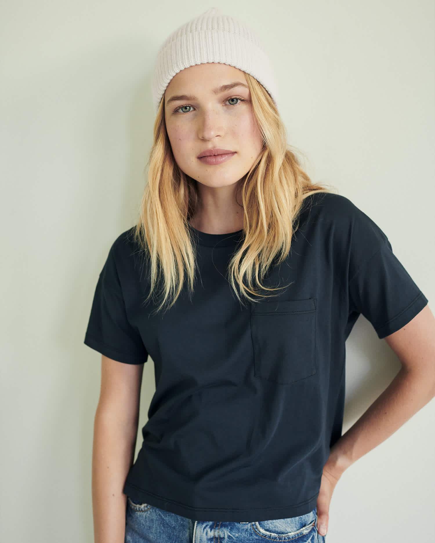 Mongolian Cashmere Ribbed Beanie