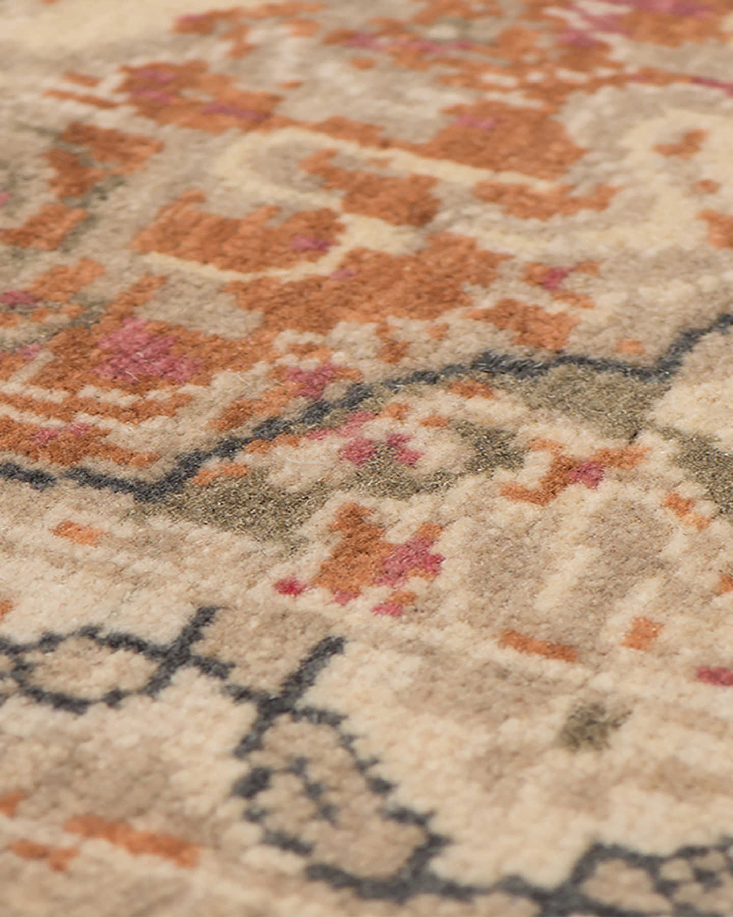 Valerie Hand-Knotted Wool Rug - Rust - 3 - Thumbnail