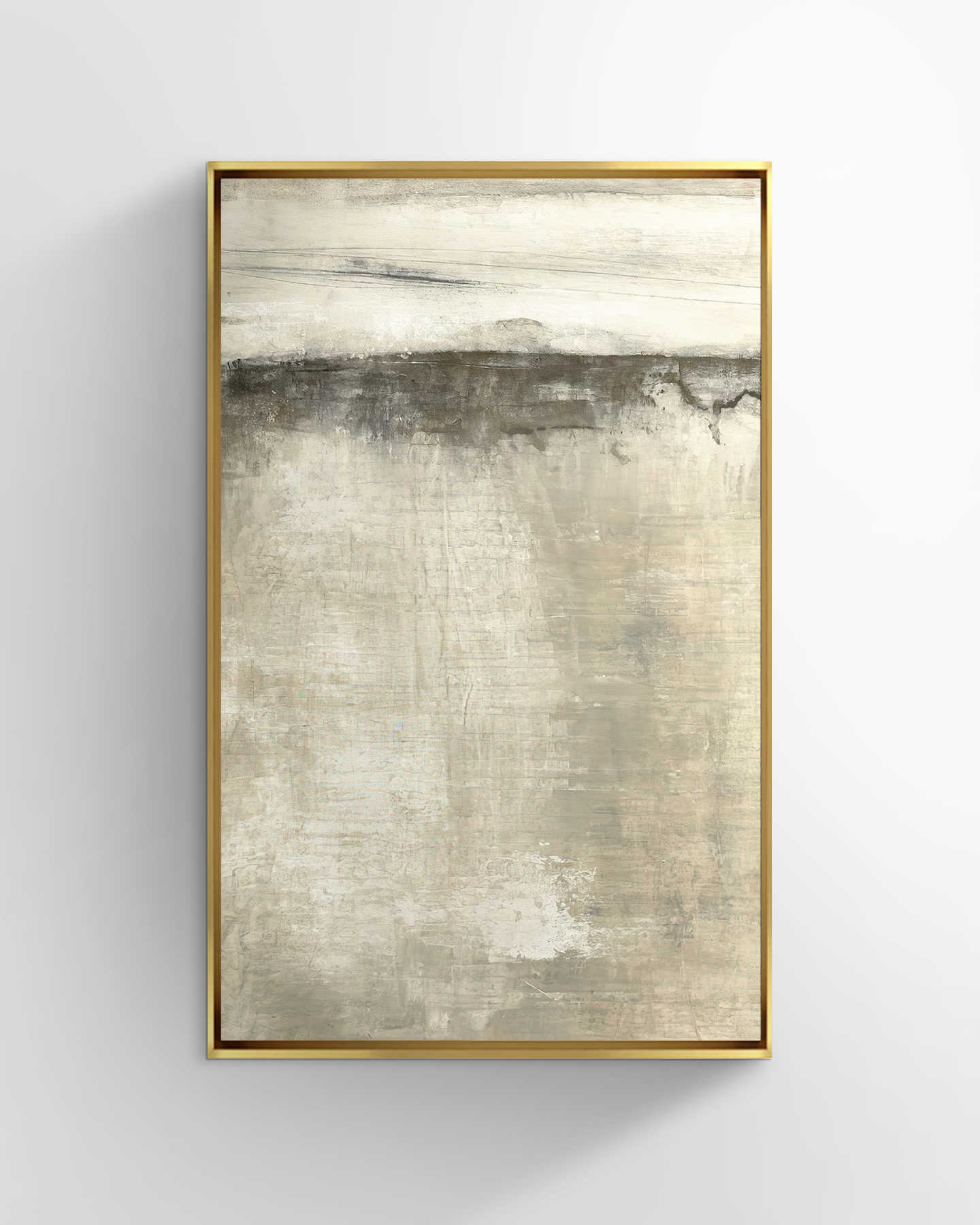 Dew Shade Abstract Wall Art - Gold Metal Frame - 2