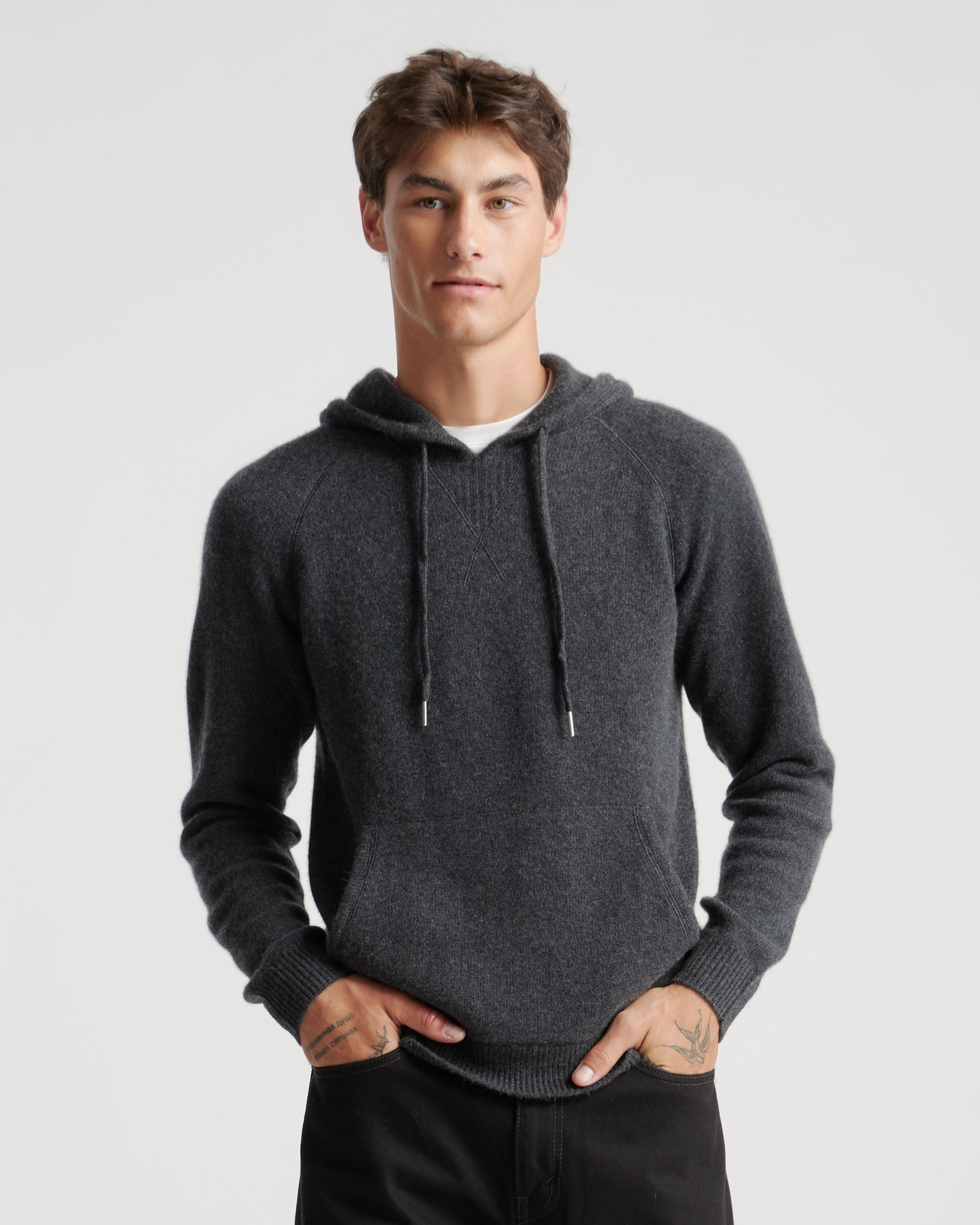 Mongolian Cashmere Pullover Hoodie
