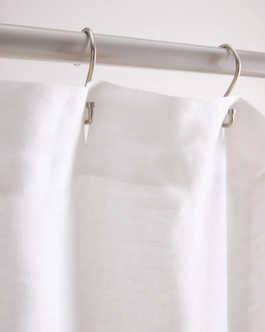 ShowerCurtainEuroLinen White 356