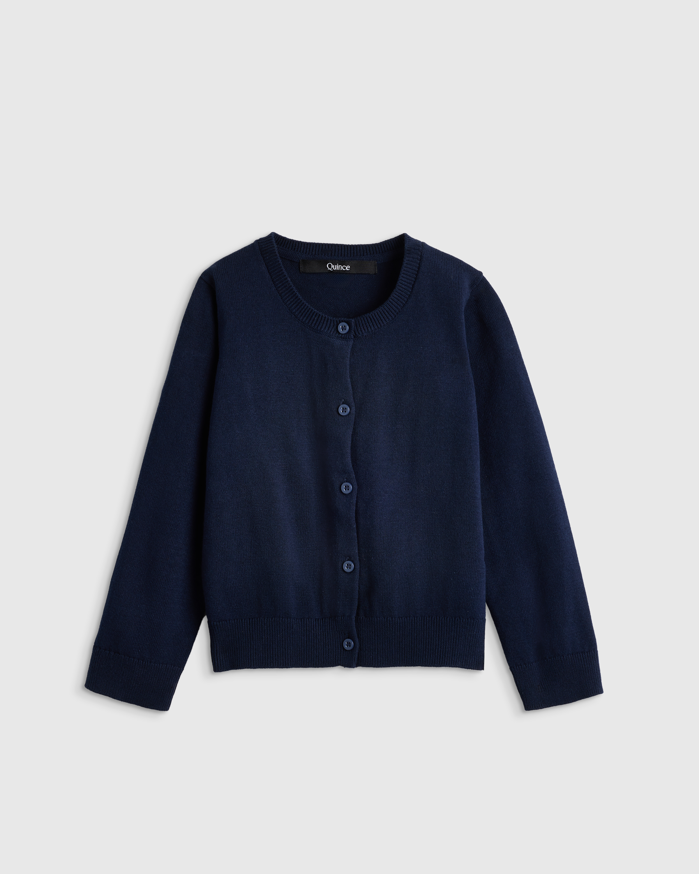 100% Organic Cotton Crewneck Cardigan - thumbnail 7