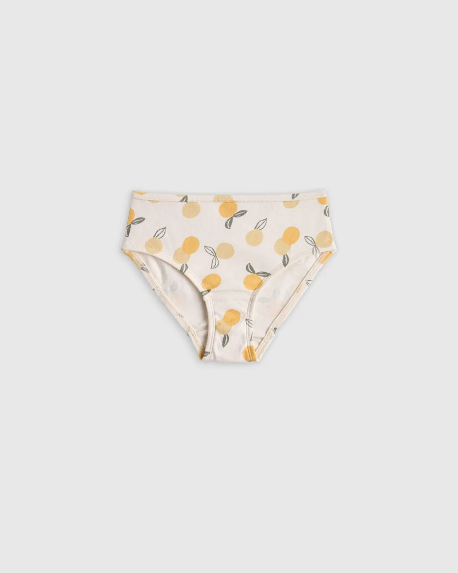 U--314 KID Organic Cotton Bikini Lemon 005 UNEDITED