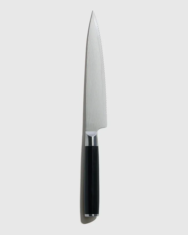 Essential Japanese Damascus Steel 6" Serrated Utility Knife