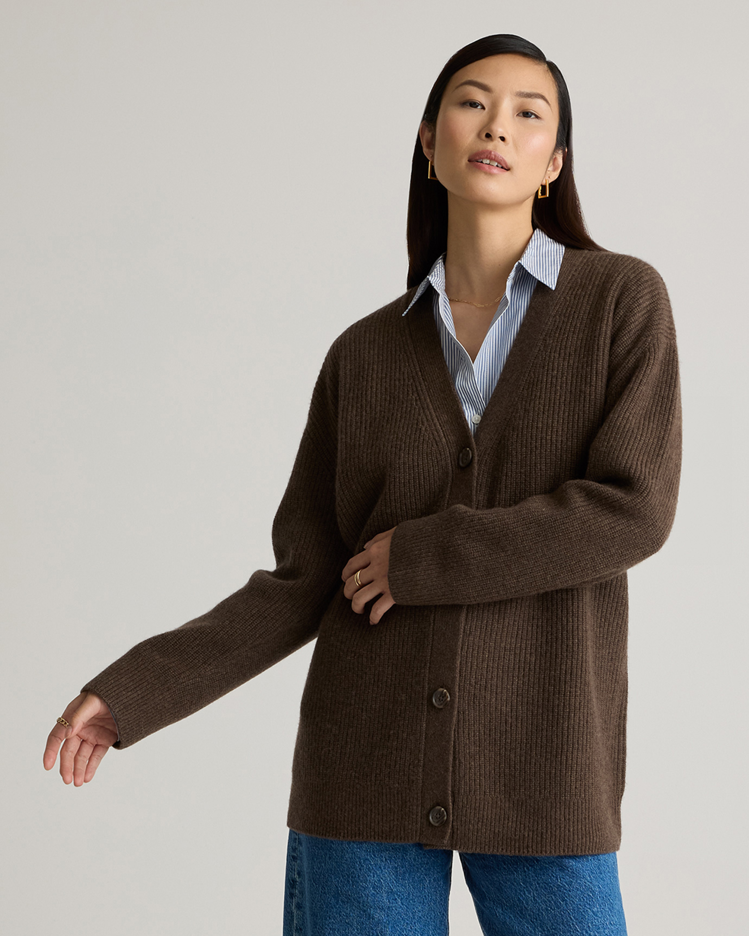 SIMILAR: Mongolian Cashmere Oversized Boyfriend Cardigan Sweater