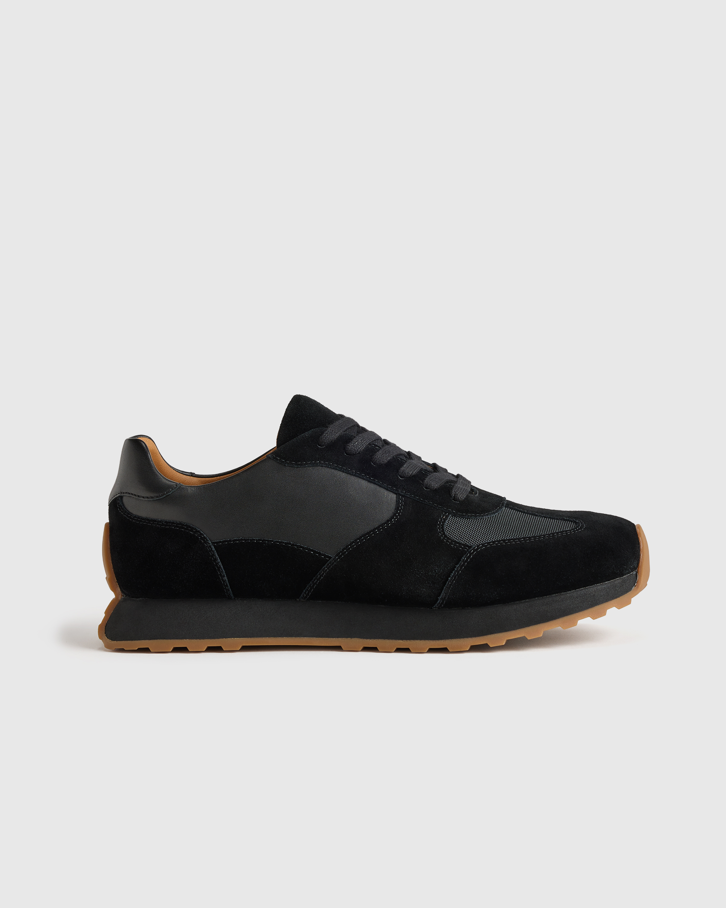 Italian Leather and Suede Retro Runner