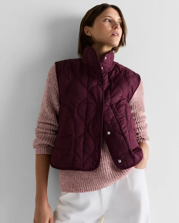 Featherless Quilted Puffer Vest 