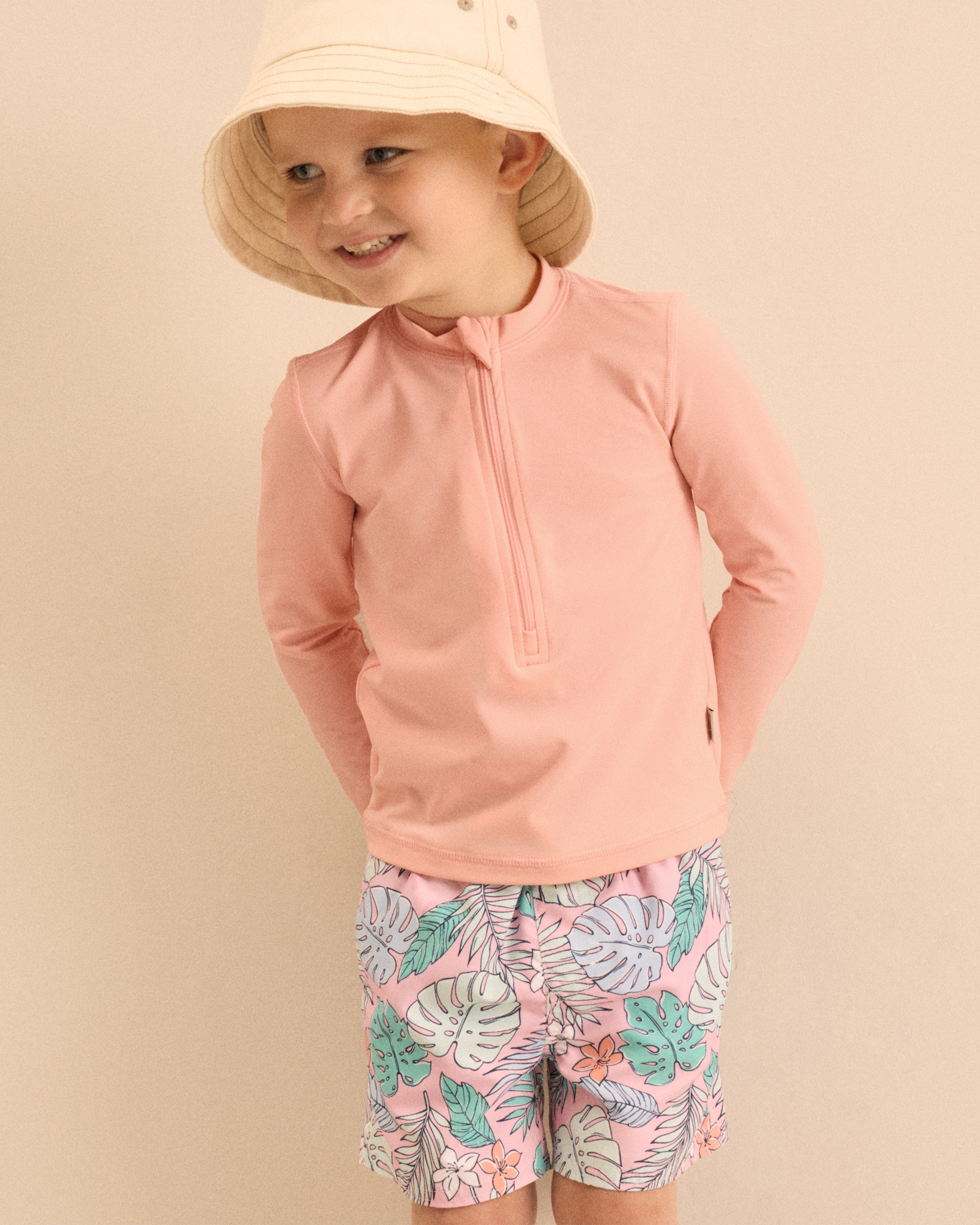 Long Sleeve Zip-Up Rash Guard - Toddler - thumbnail 10