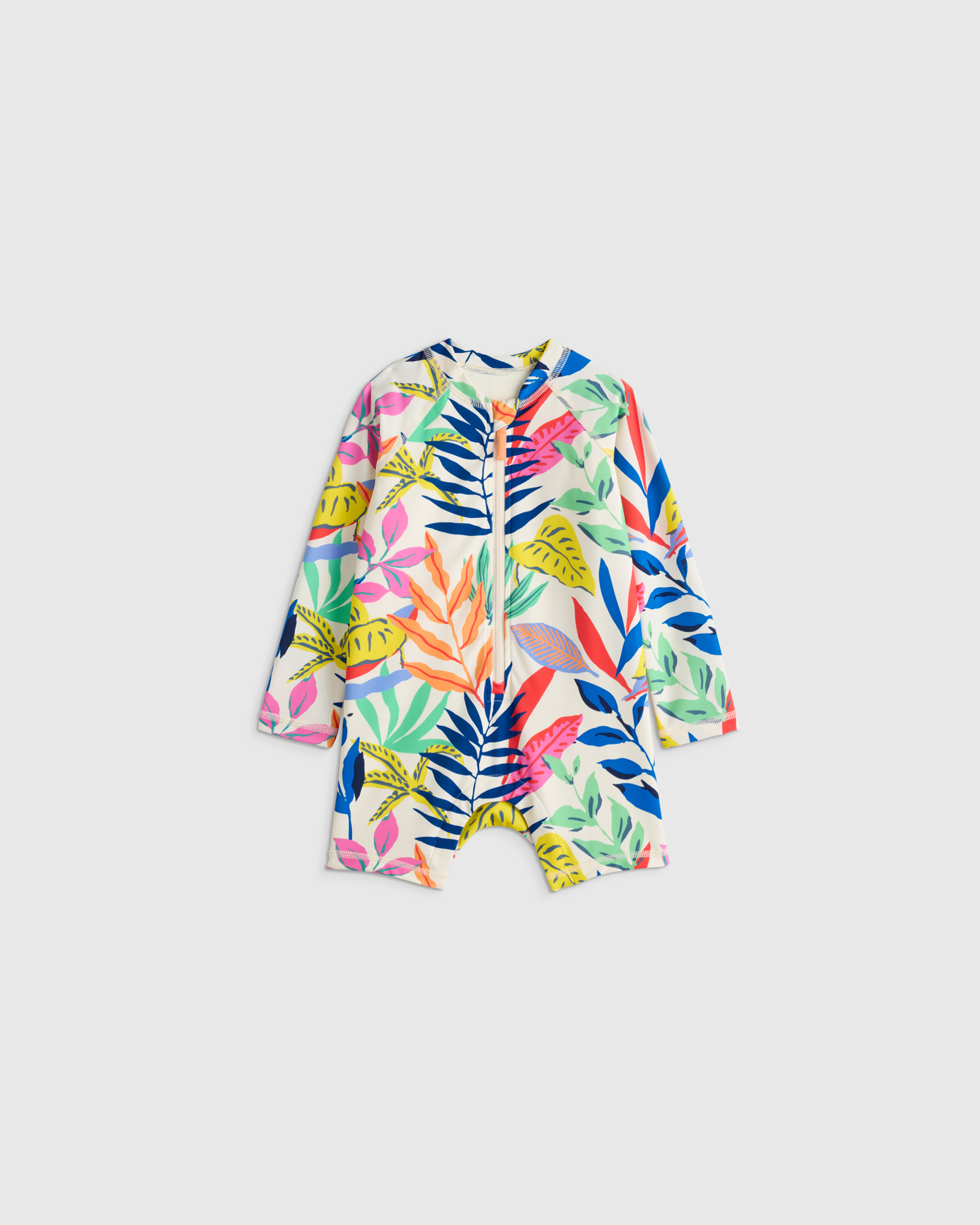 Long Sleeve Zip-Up Rash Guard One-Piece - Toddler - thumbnail 10