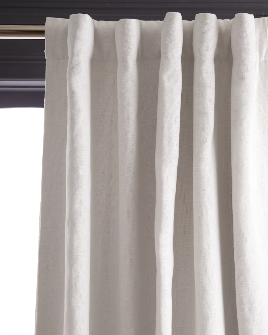 Curtains TexturedLinenBlackout white 1312
