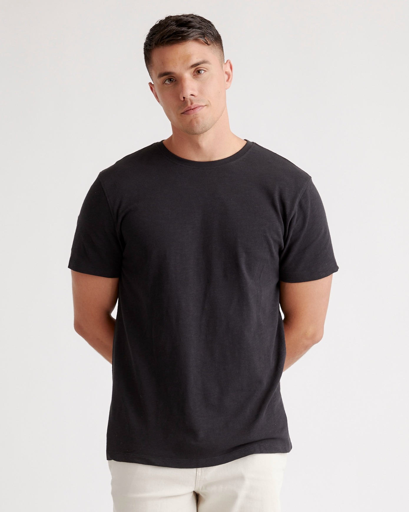 100% Organic Cotton Slub Crewneck Tee