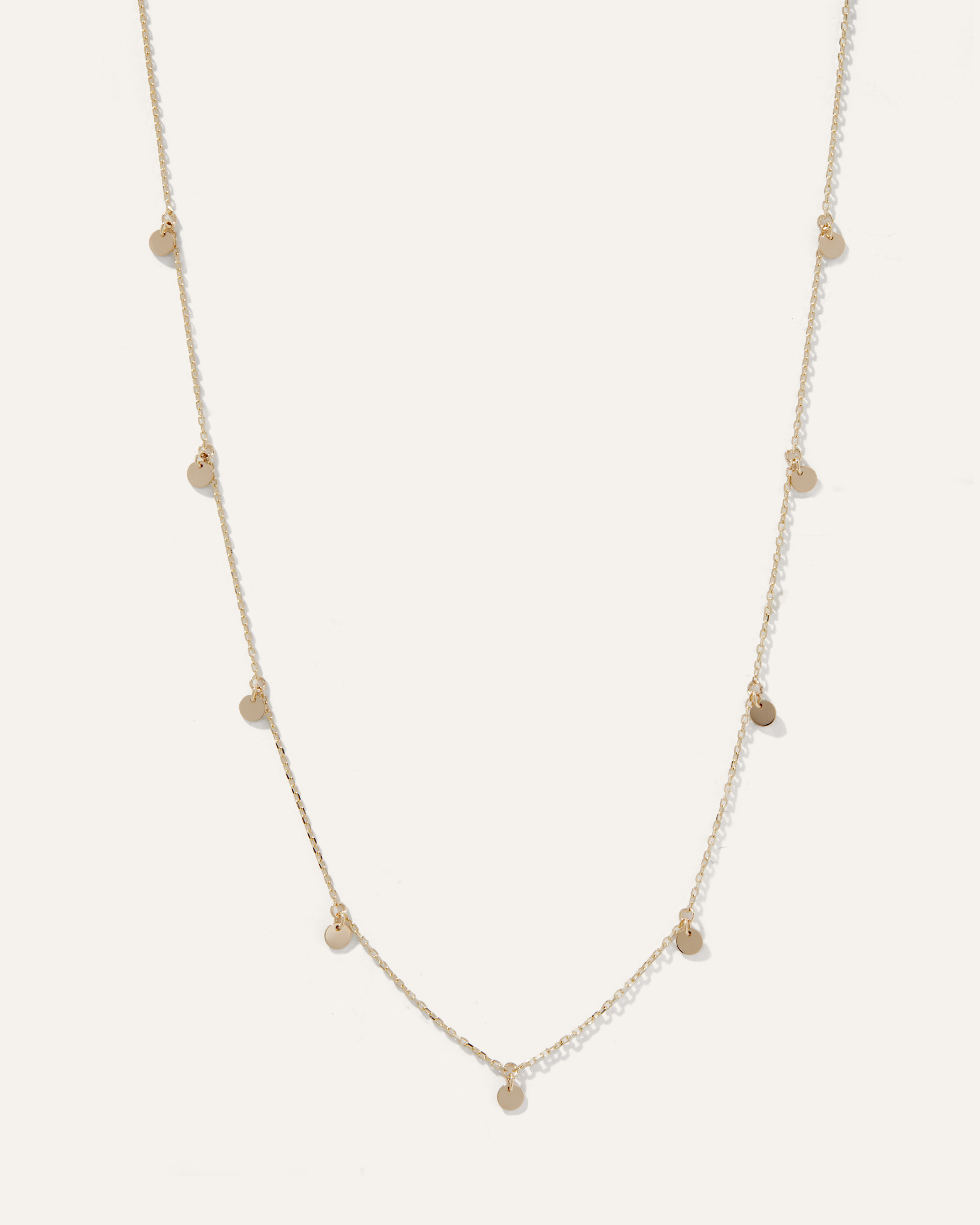 Quince Women's 14k Gold Circle Station Necklace In Yellow Gold