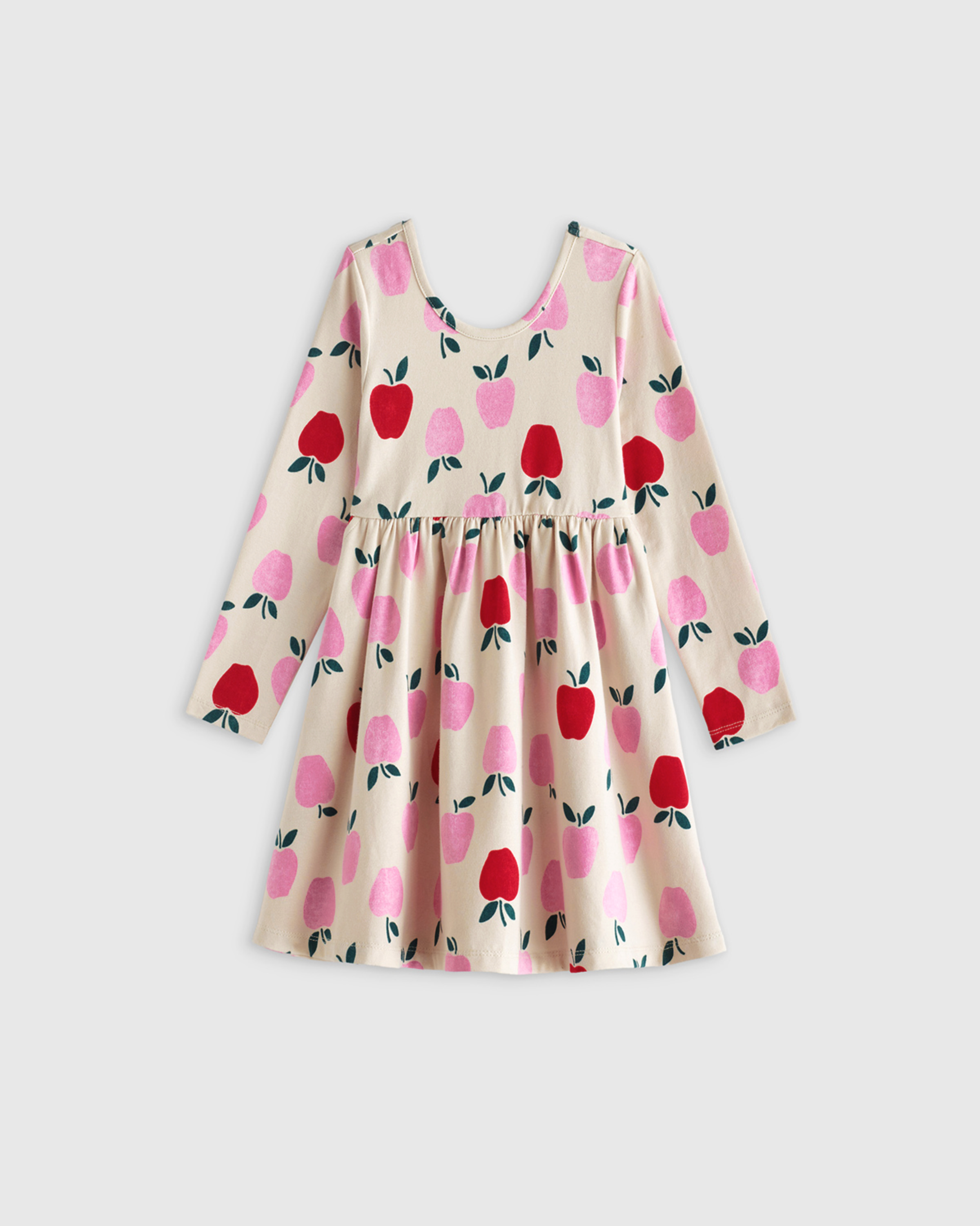 Organic Cotton Long Sleeve Skater Dress - Toddler Girl - thumbnail 10
