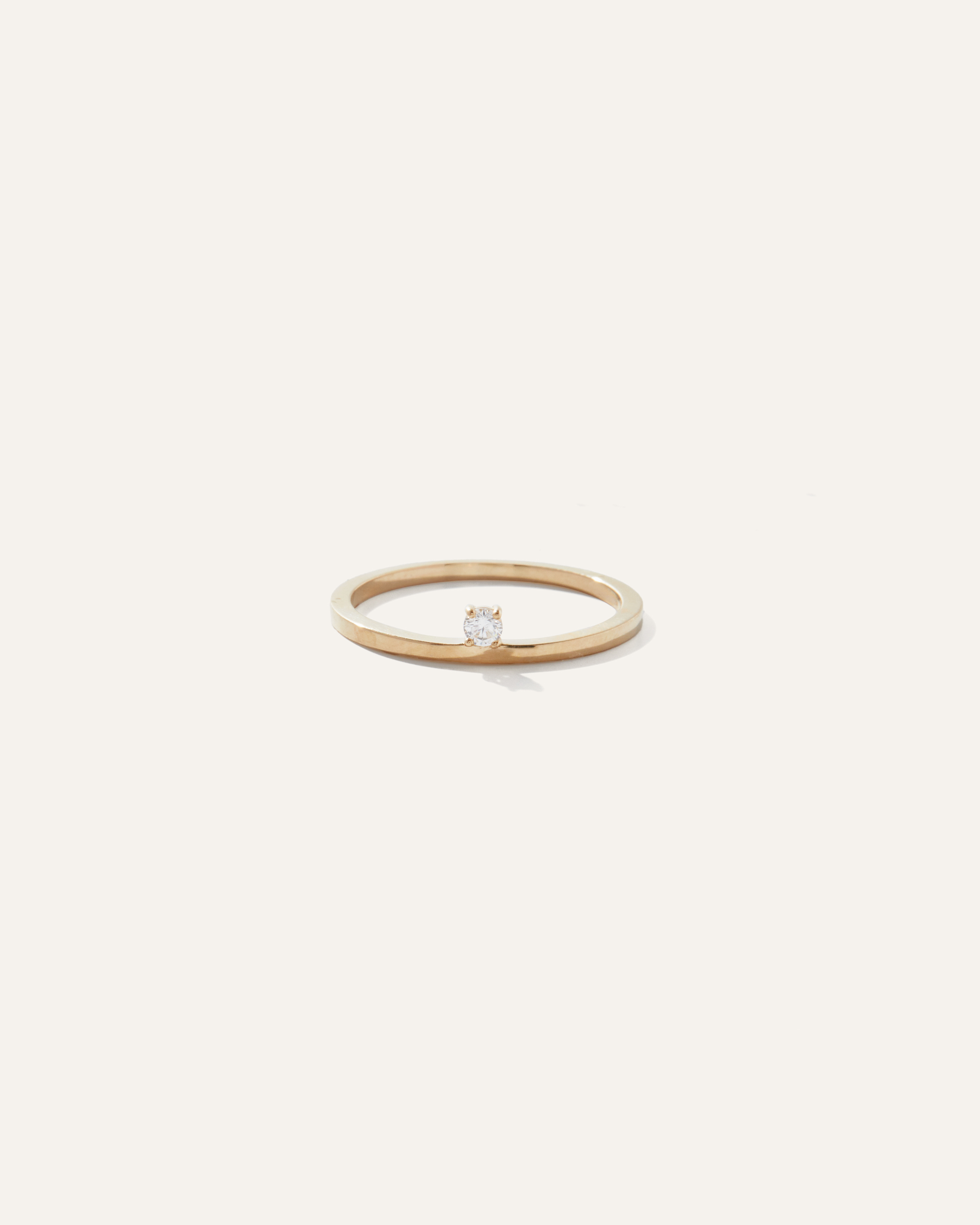 Quince Women's 14k Gold Solo Floating Diamond Ring In Yellow Gold