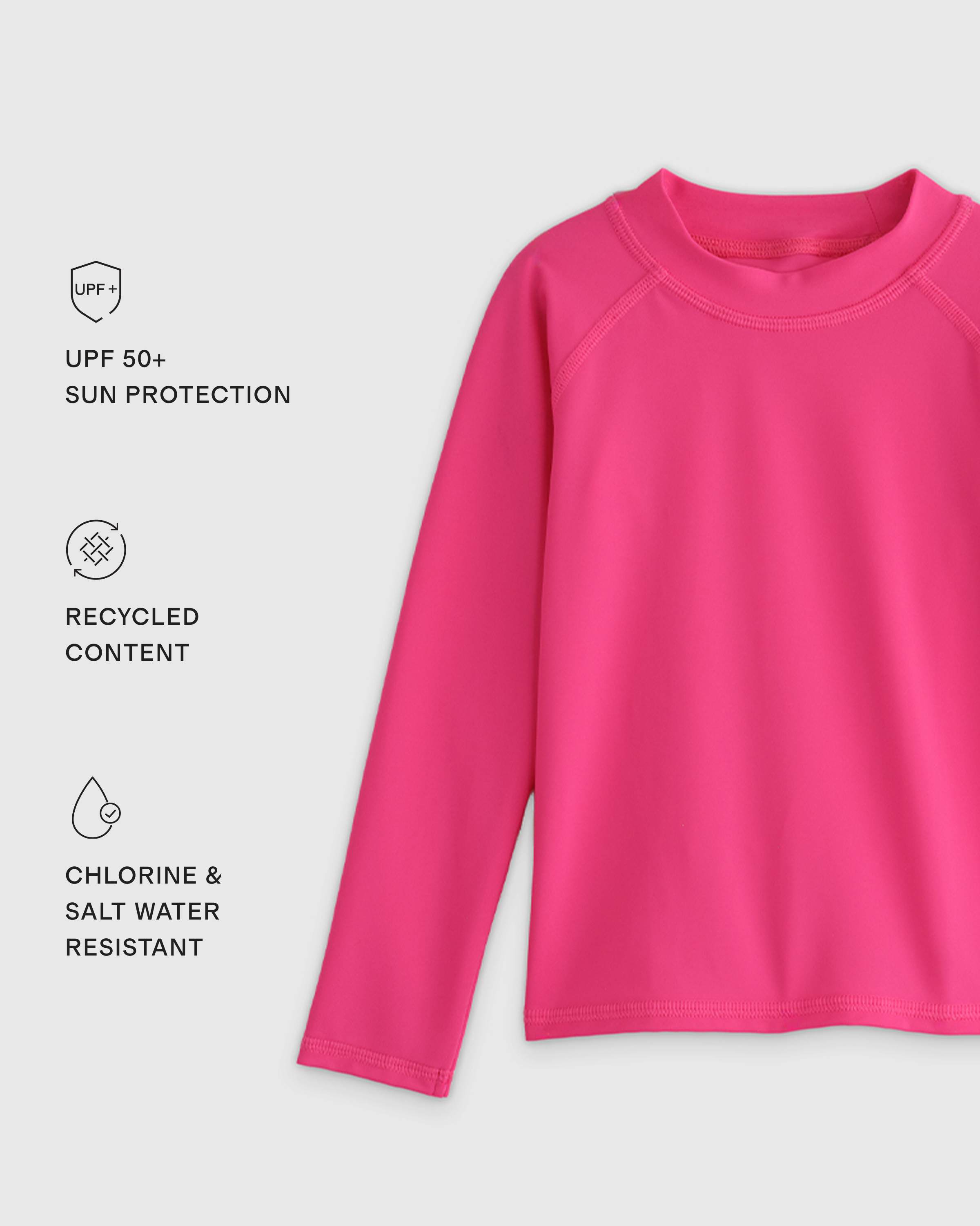 Long Sleeve Raglan Rash Guard - Toddler - thumbnail 6