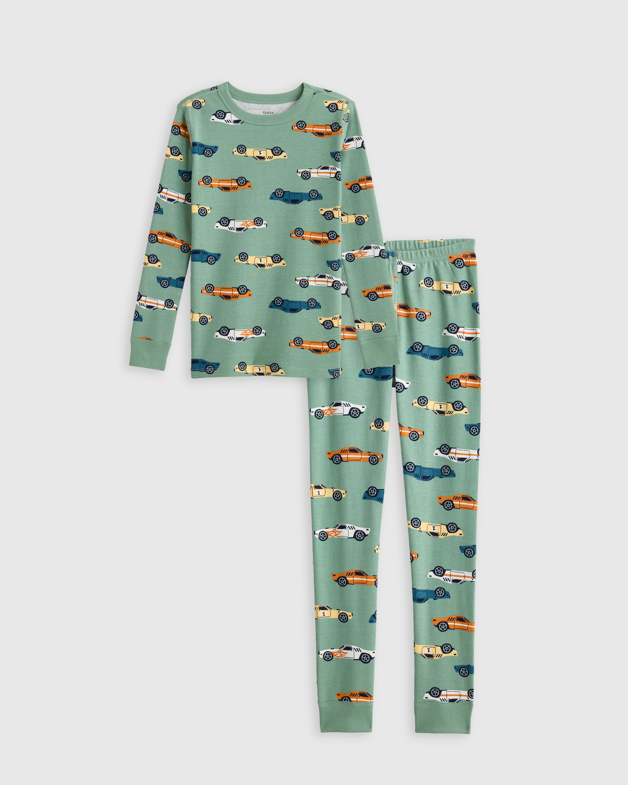 100% Organic Cotton Long Sleeve and Pant Pajama Set
