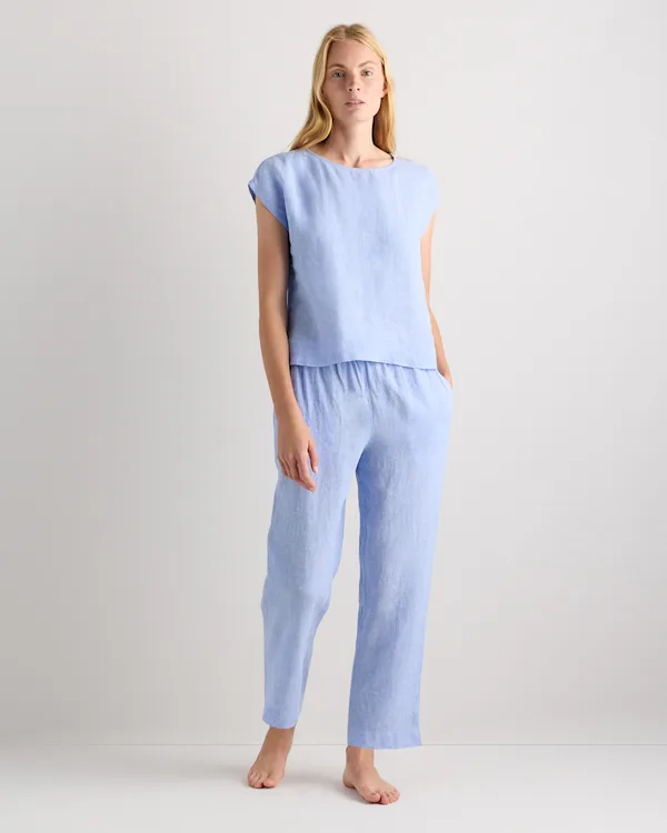 100% European Linen Pajama Set