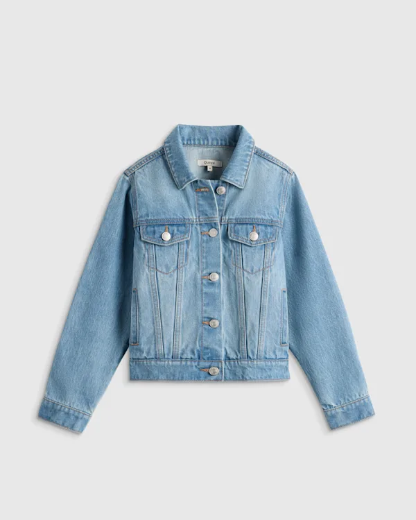 Girls 100% Organic Cotton Denim Jacket