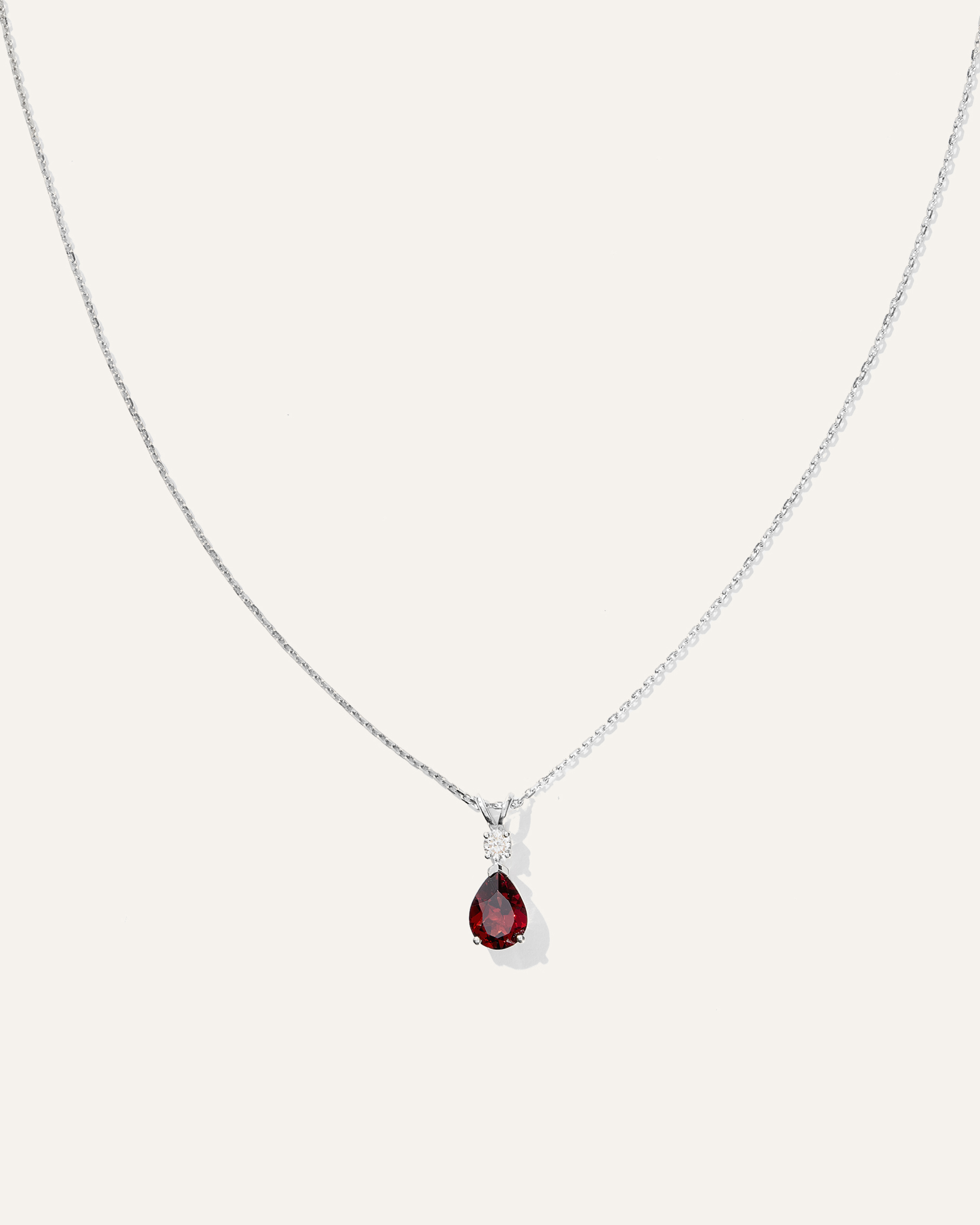 14K Gold Diamond & Semi-Precious Gemstone Drop Necklace