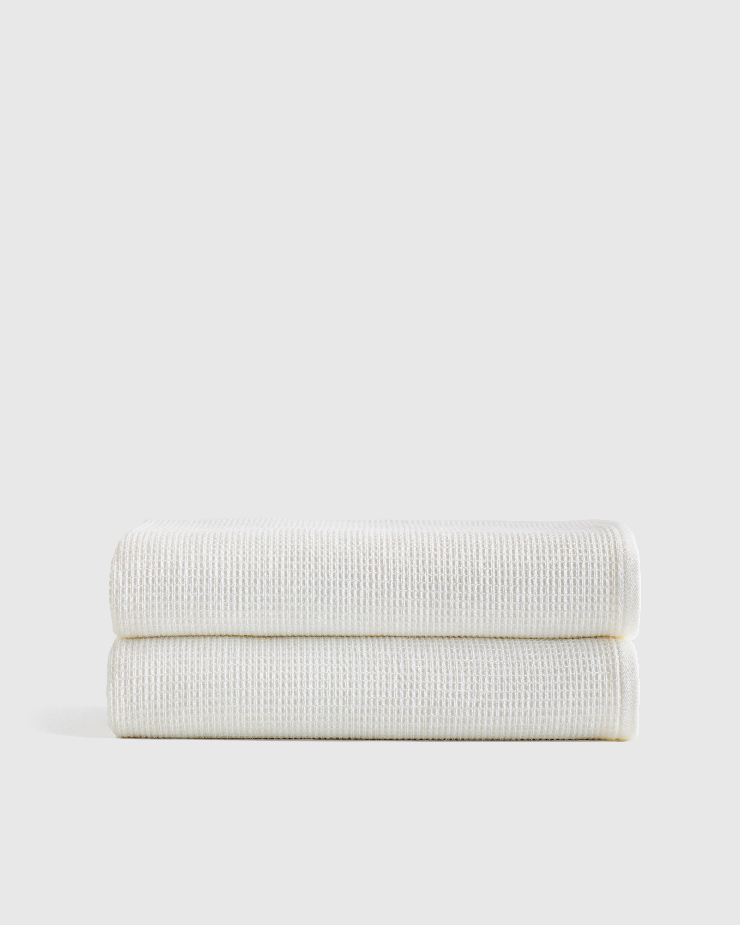 Turkish Waffle Terry Bath Sheet (Set of 2) in Ivory