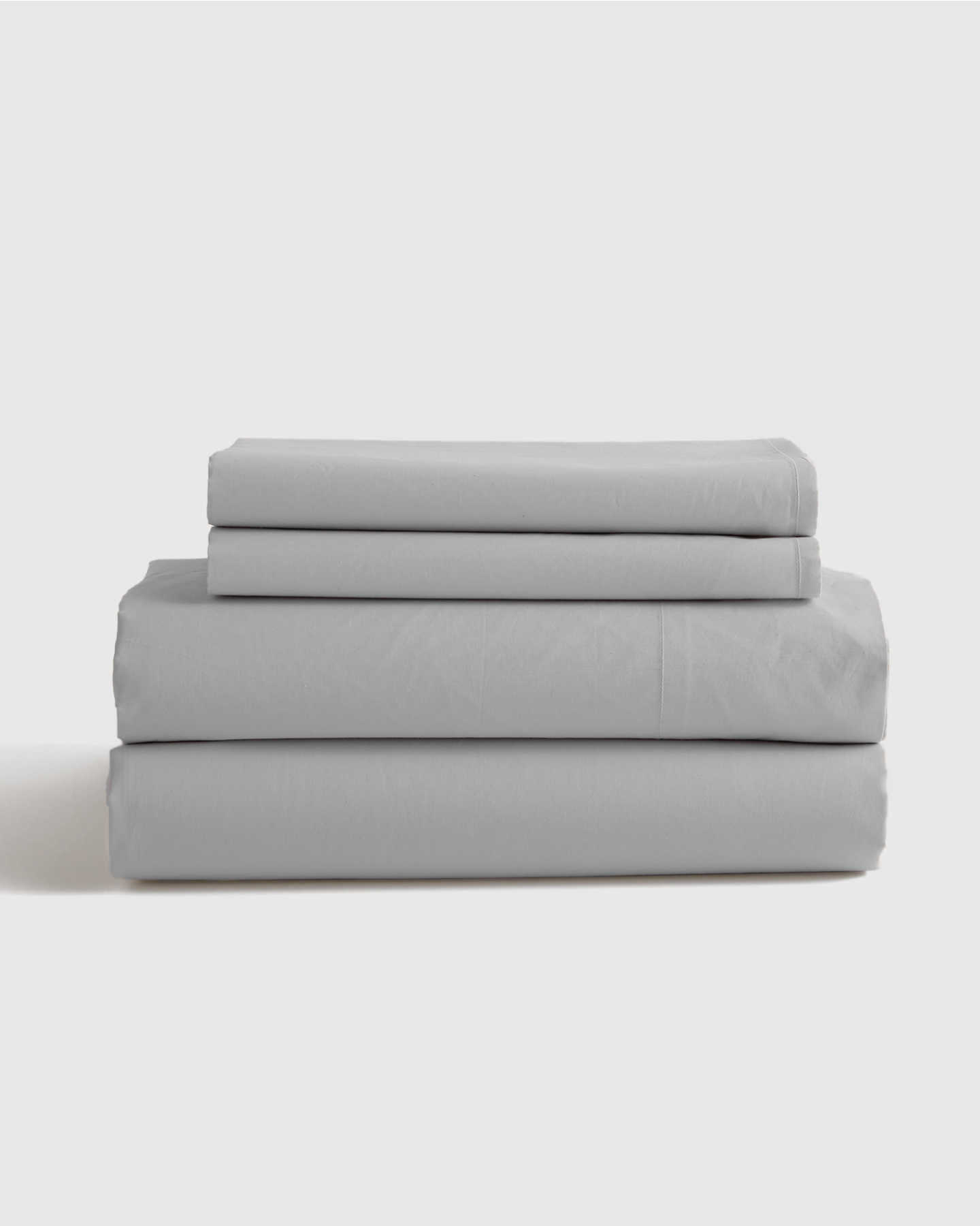 Organic Percale Luxe Sheet Set - Light Grey - 3