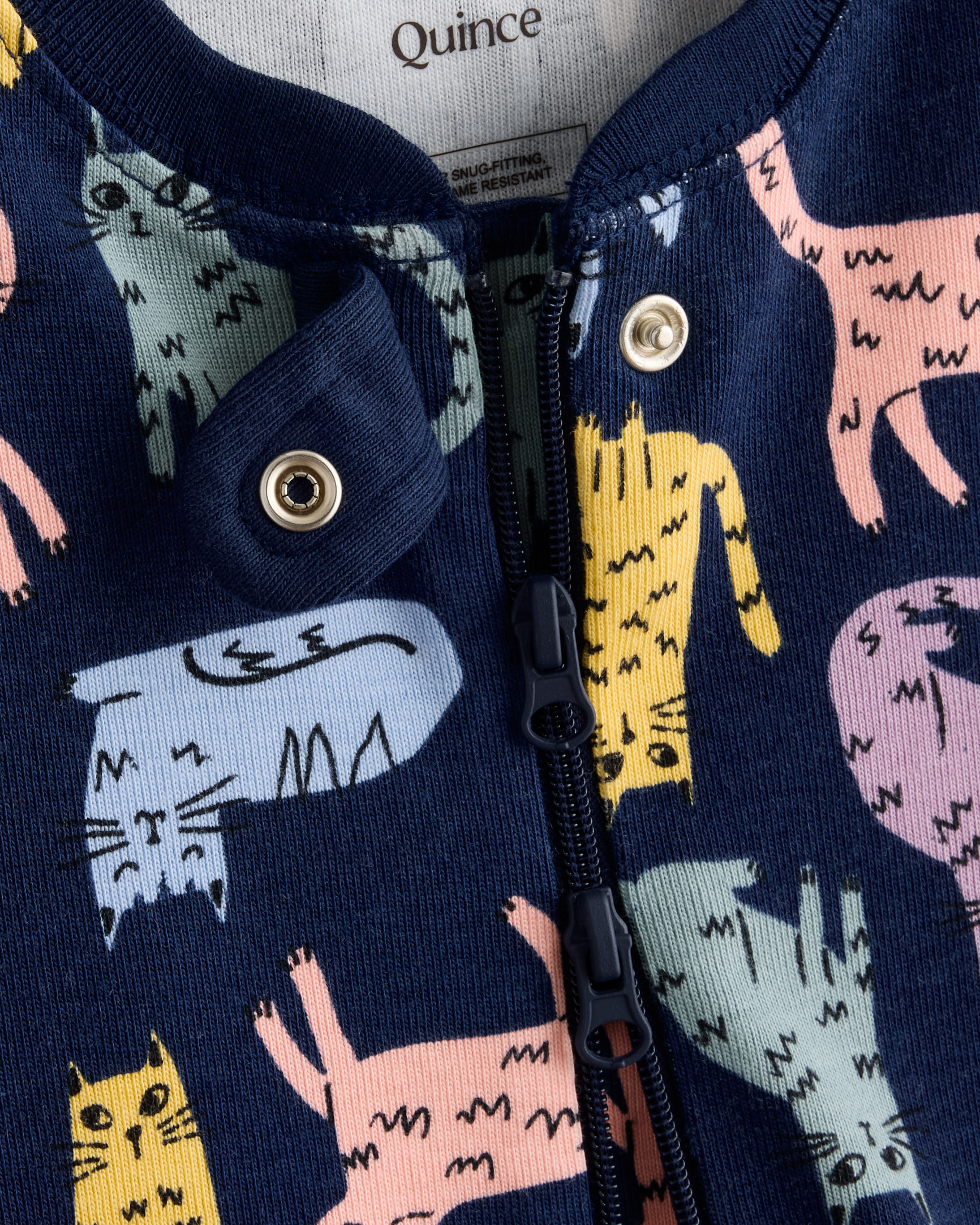100% Organic Cotton Shortie Onesie Pajama - thumbnail 2