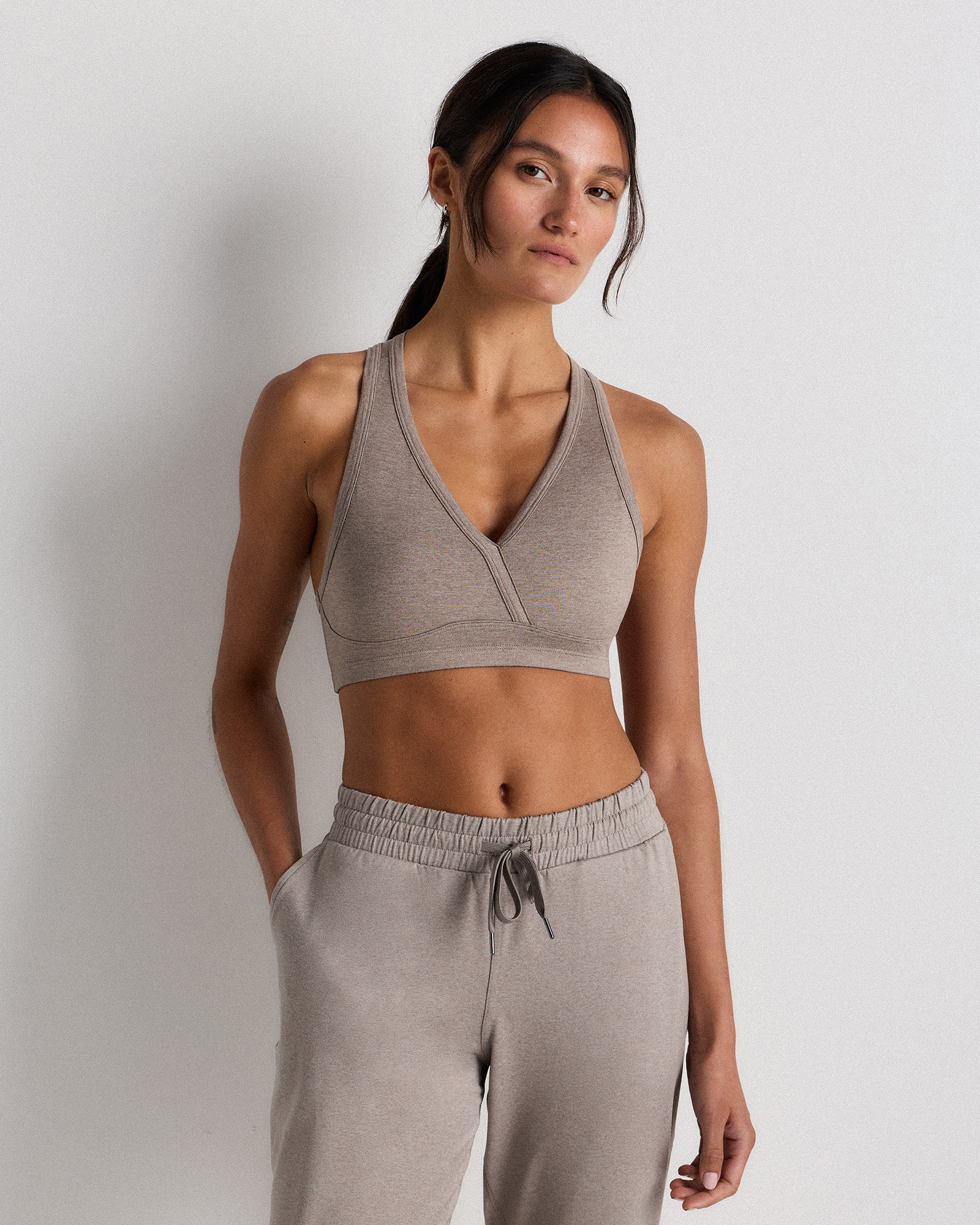 Ultra-Soft V-Neck Racerback Bra