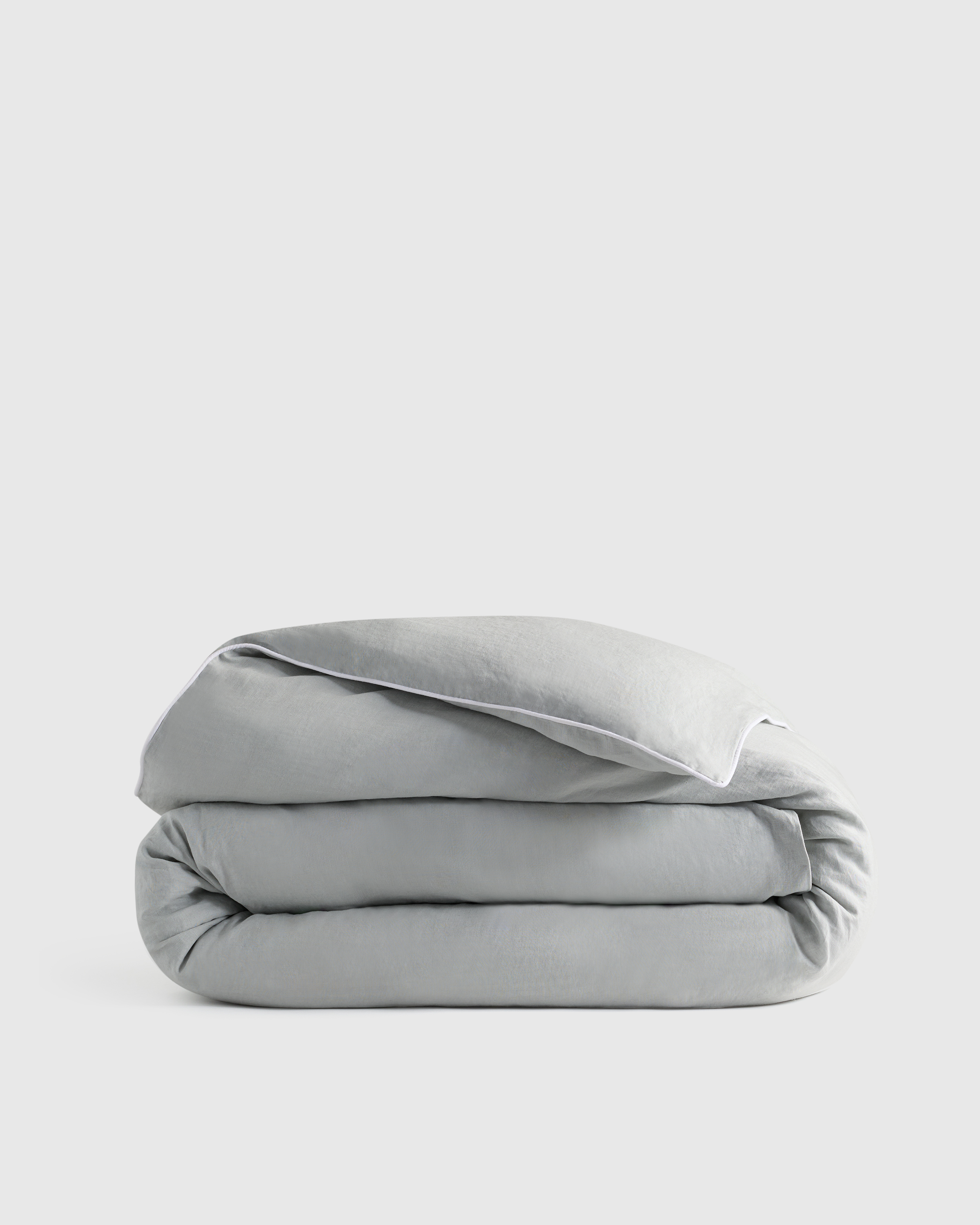 European Linen Piped Duvet Cover