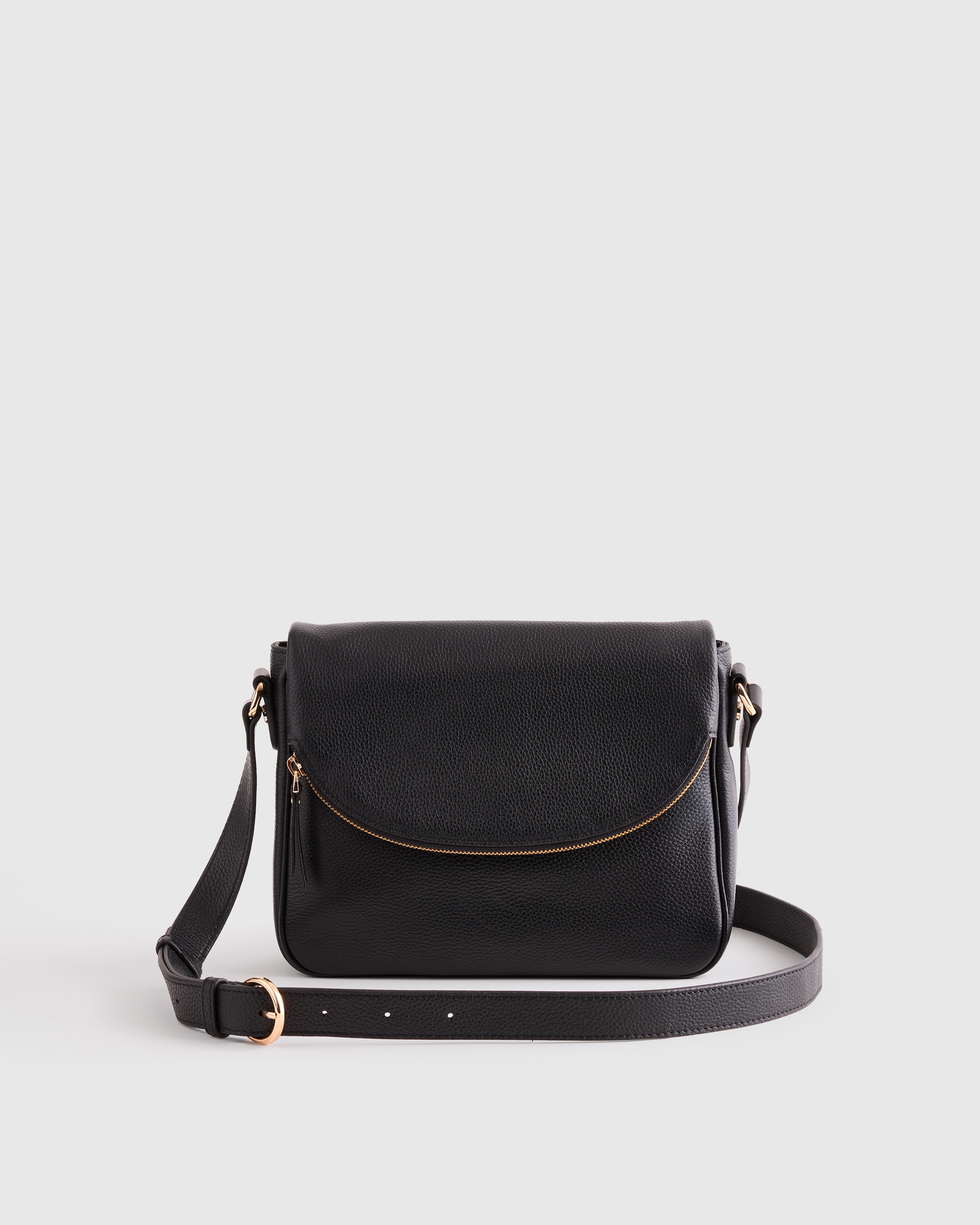 Italian Leather Foldover Crossbody