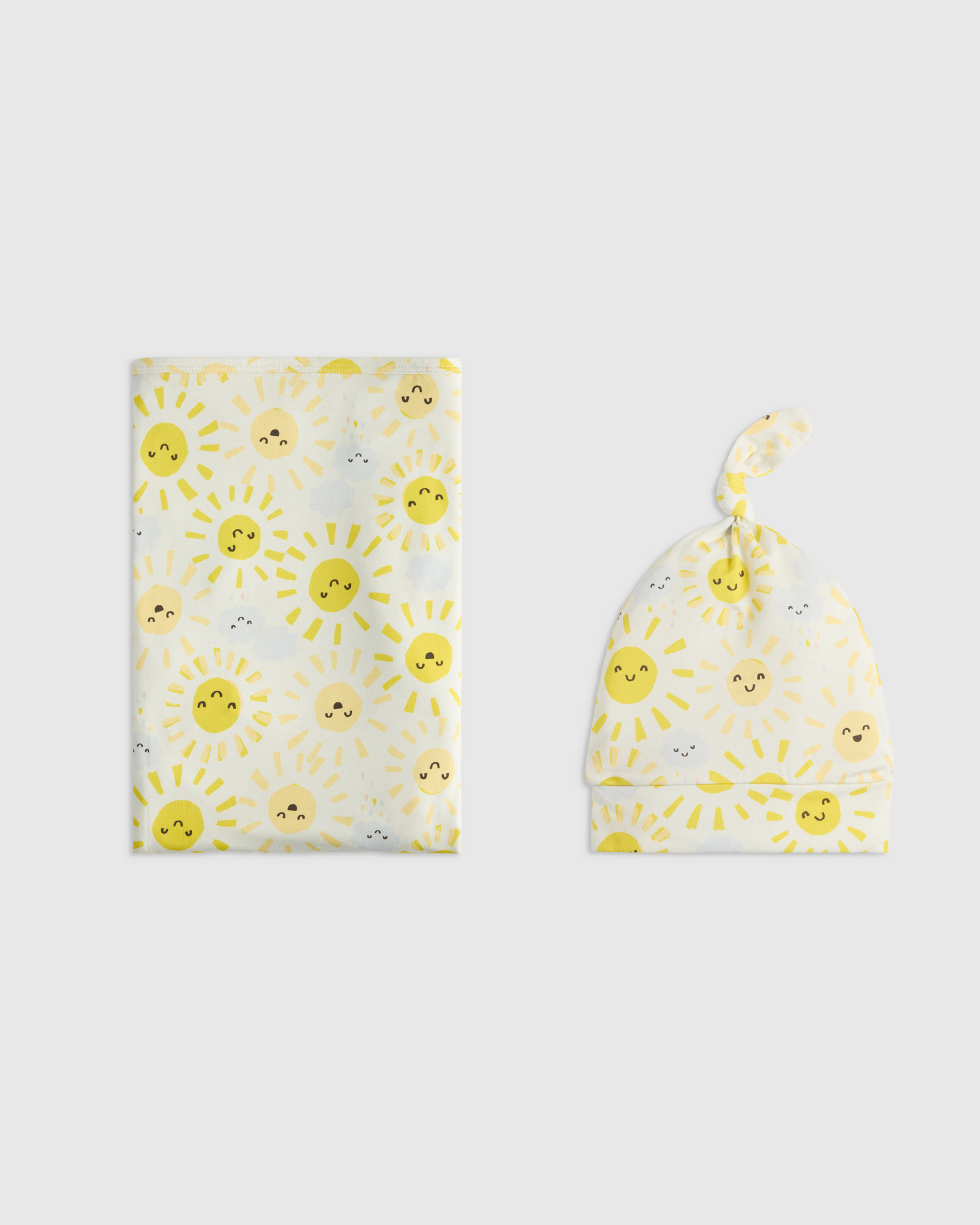 Bamboo Swaddle & Hat Layette Set