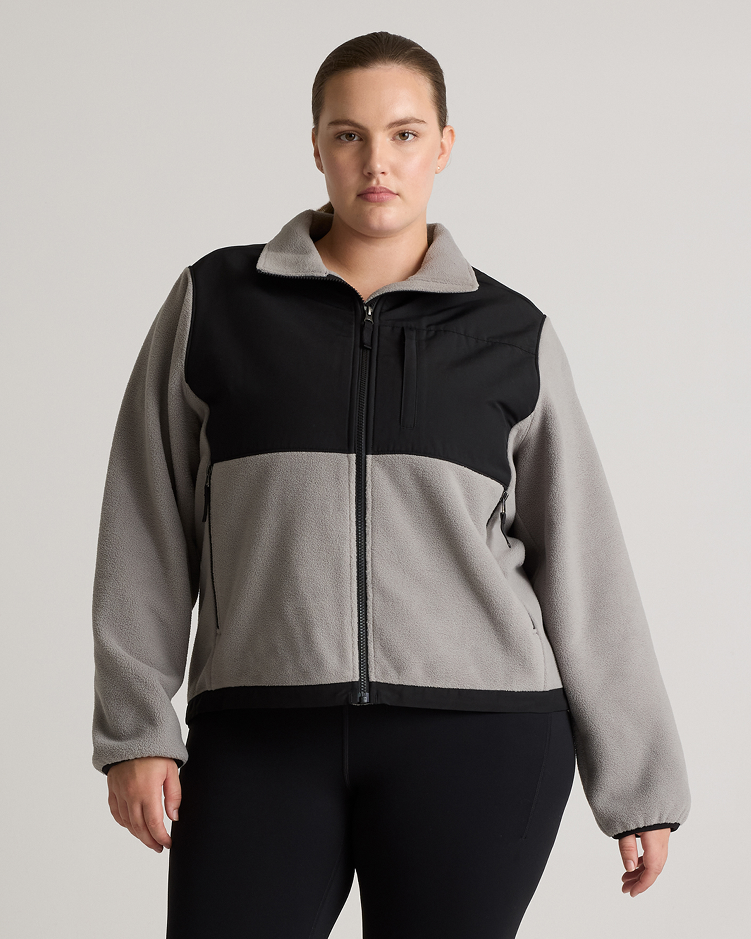 Polar Fleece Full-Zip Jacket in Deep Navy