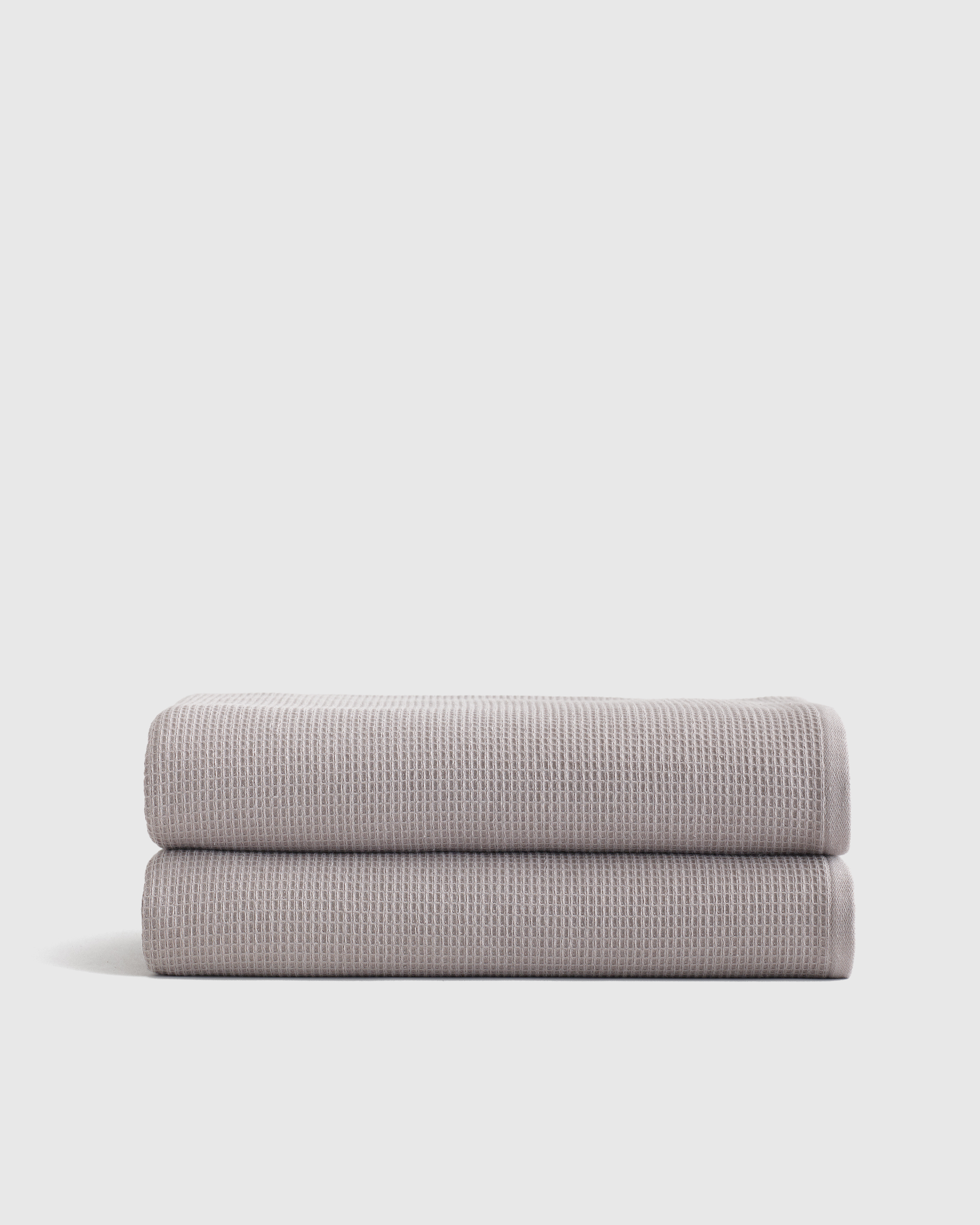 Turkish Waffle Terry Bath Sheet (Set of 2) in Grey