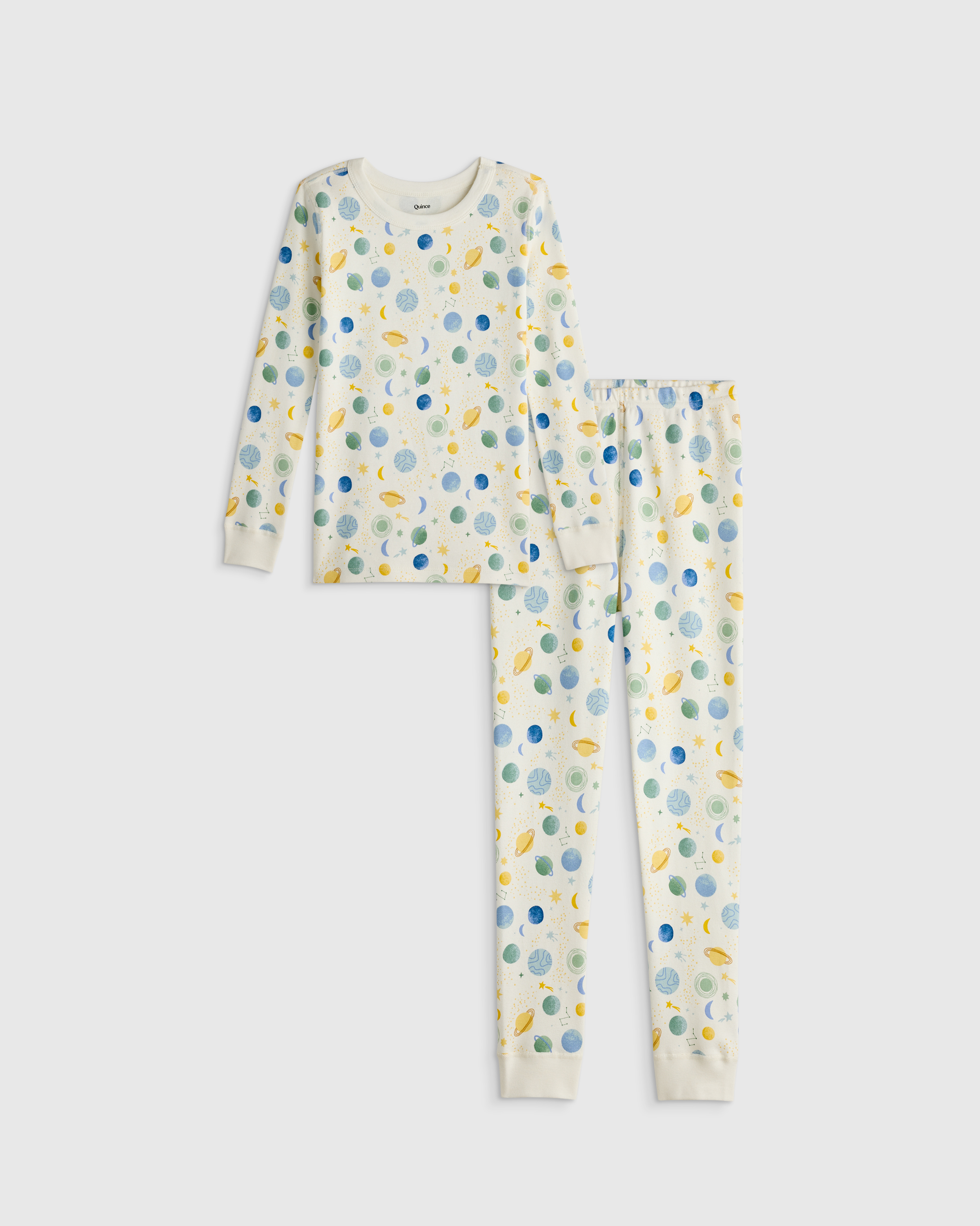 100% Organic Cotton Long Sleeve and Pant Pajama Set - thumbnail 4