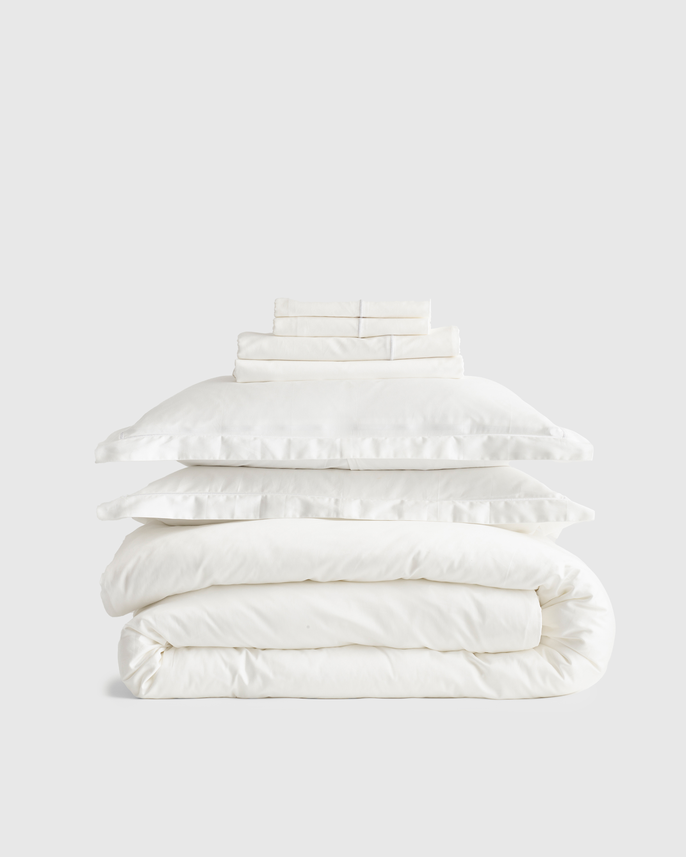 Luxury Organic Sateen Embroidered Deluxe Bedding Bundle