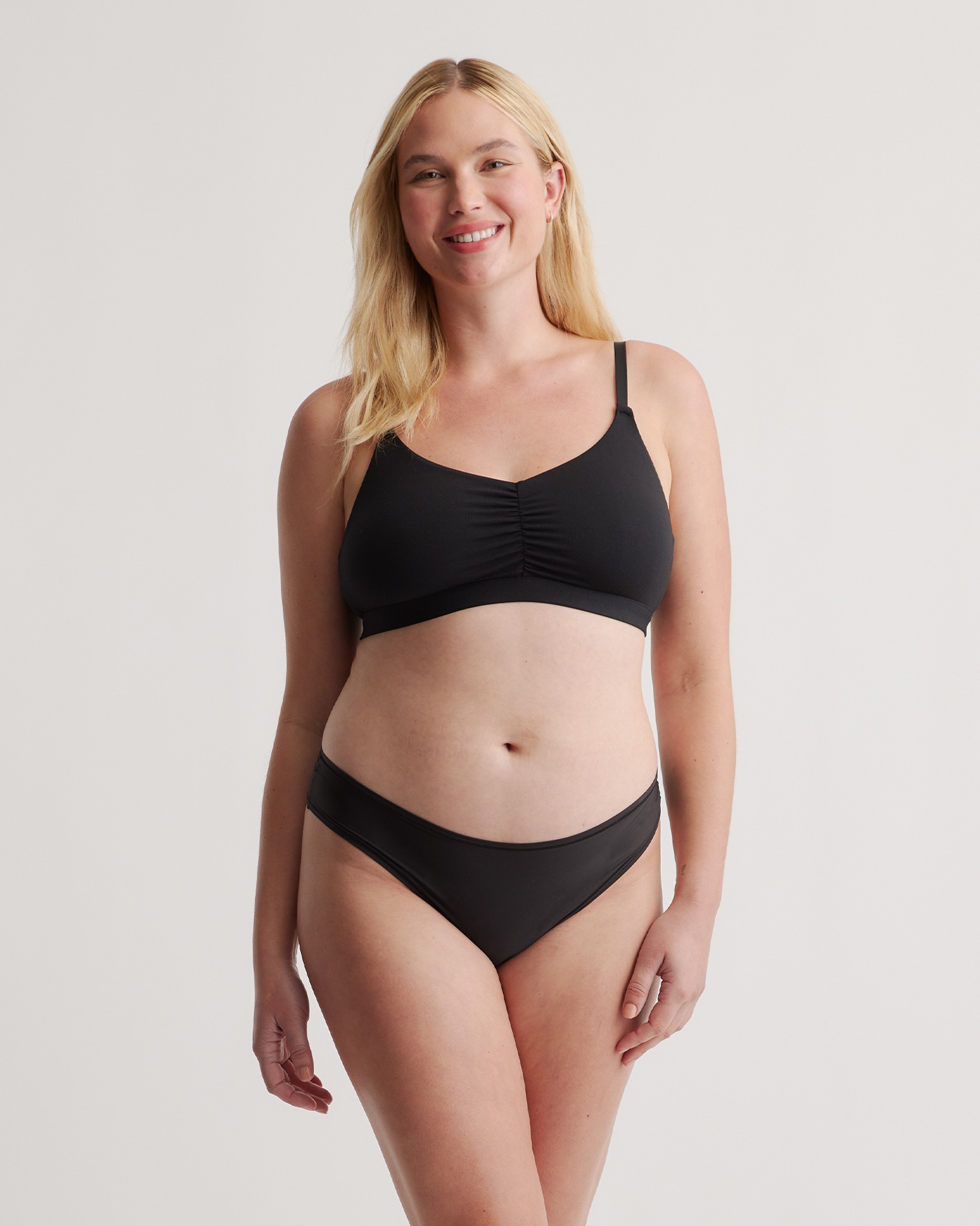 Micromodal Ruched Bralette (2-pack)