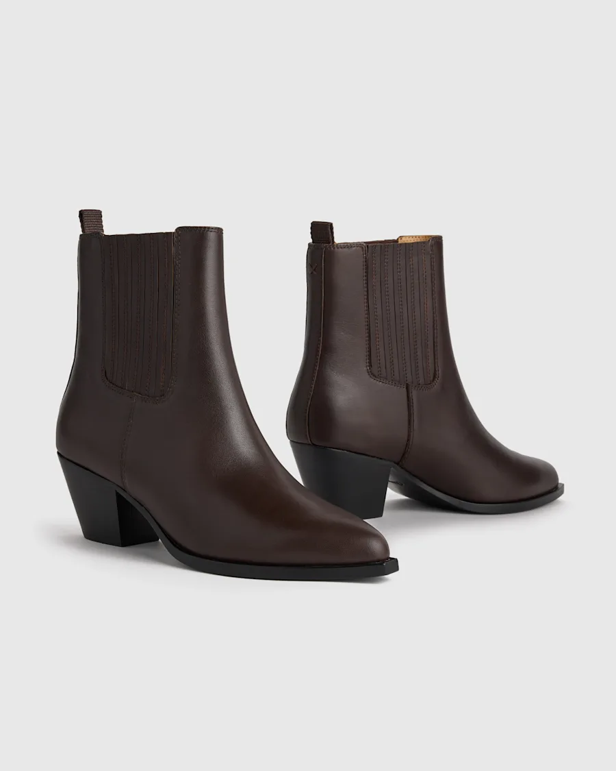 U-OTH-90 Italian Leather Western Chelsea Bootie COFBEA 20546 CROPPED